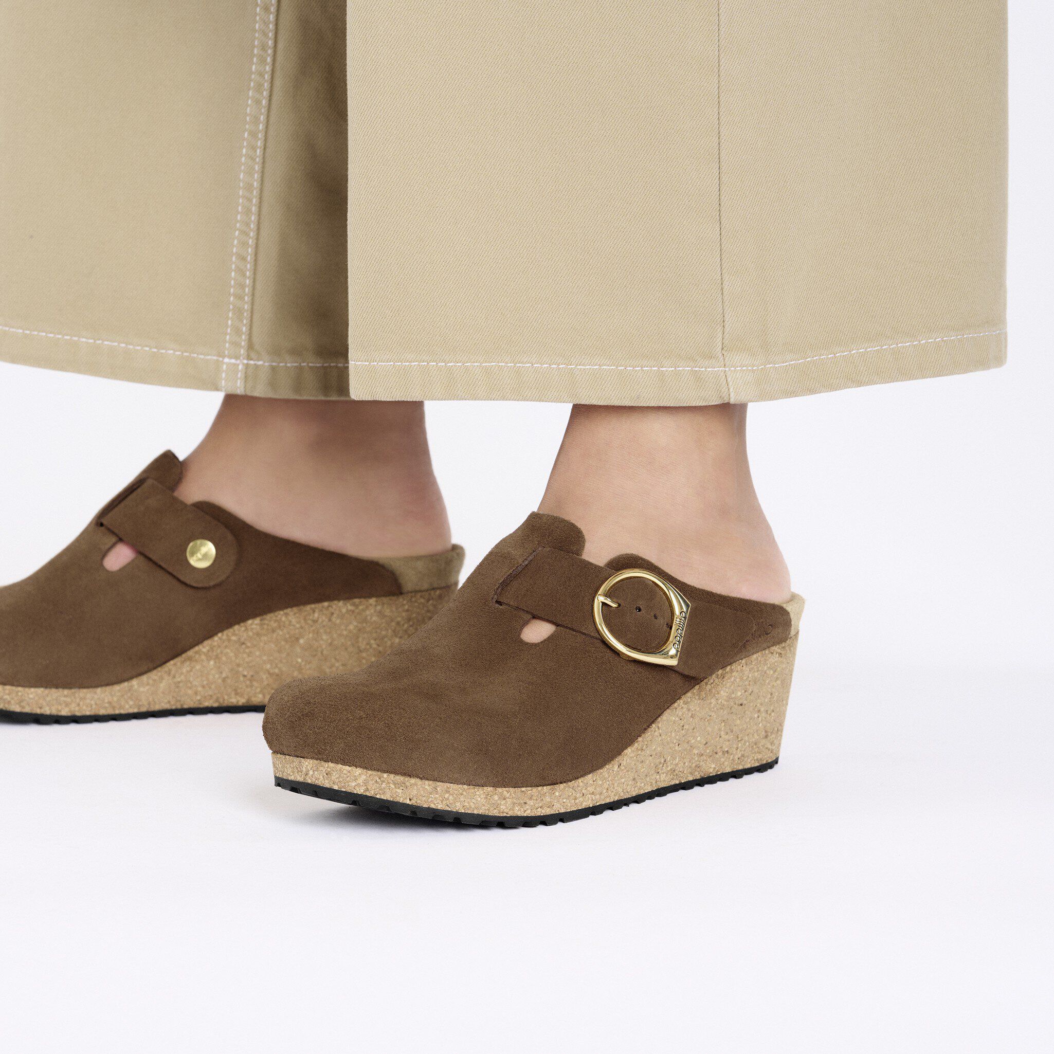 Fanny Ring Buckle Suede Leather