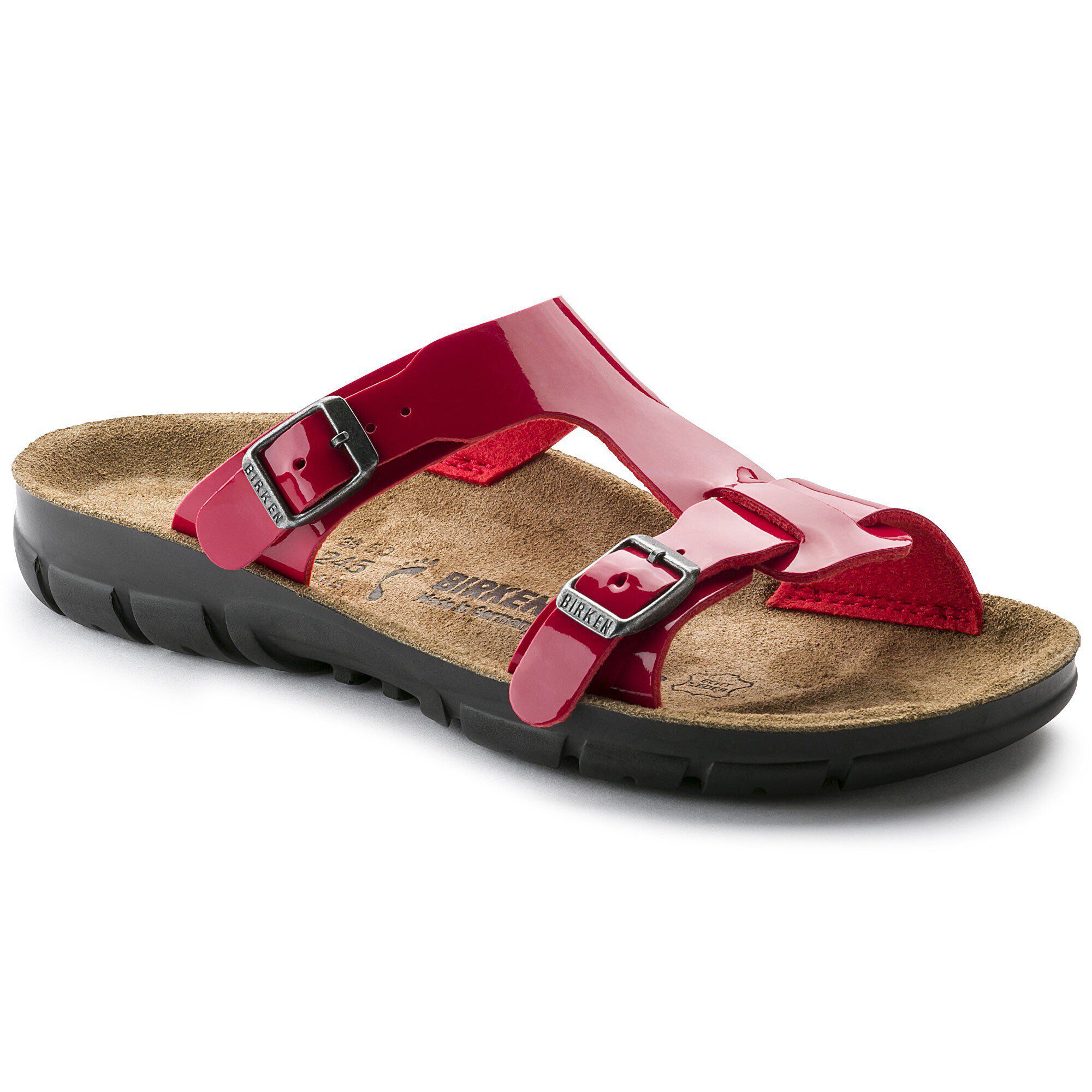 red patent birkenstocks