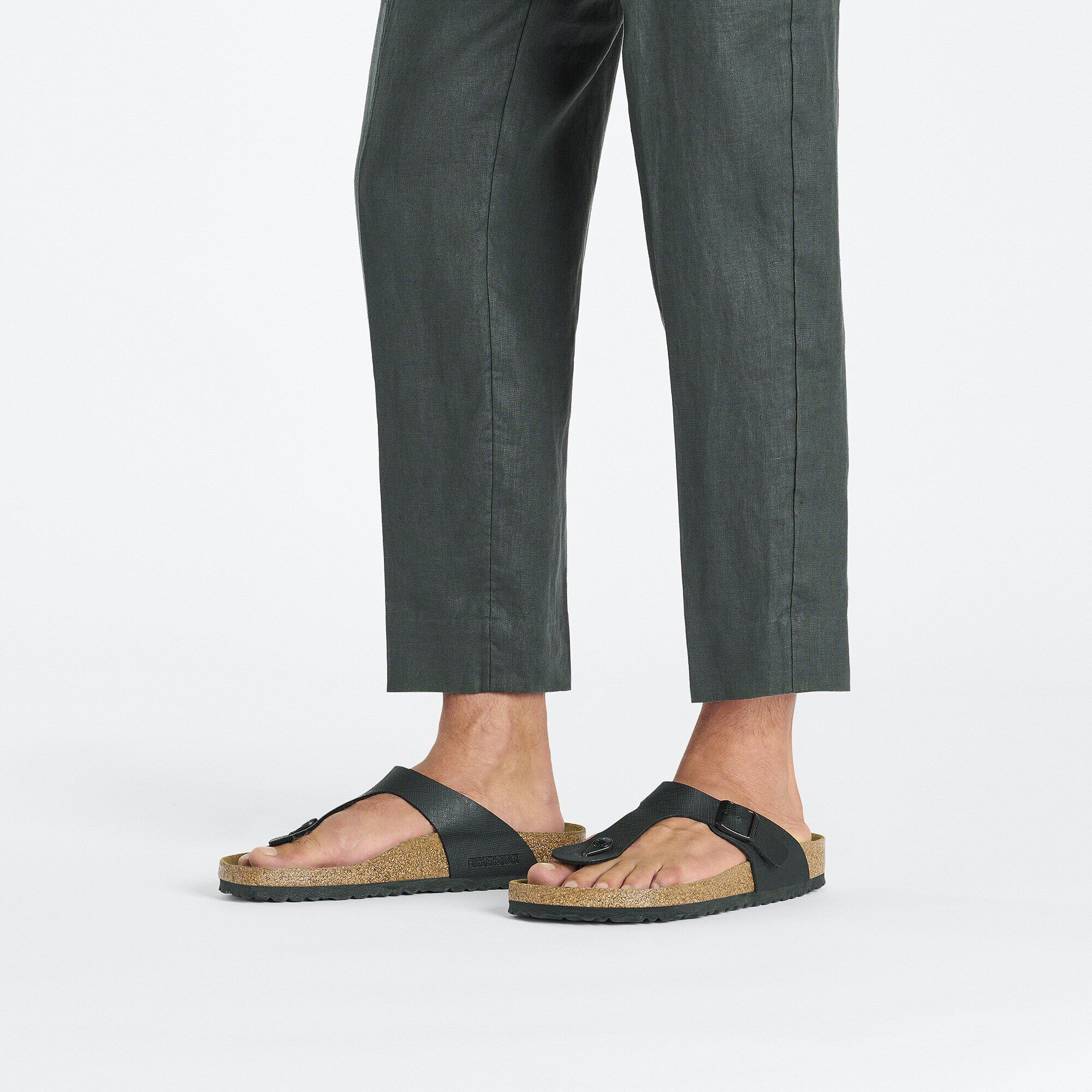 Gizeh Birko-Flor Saffiano Black | BIRKENSTOCK