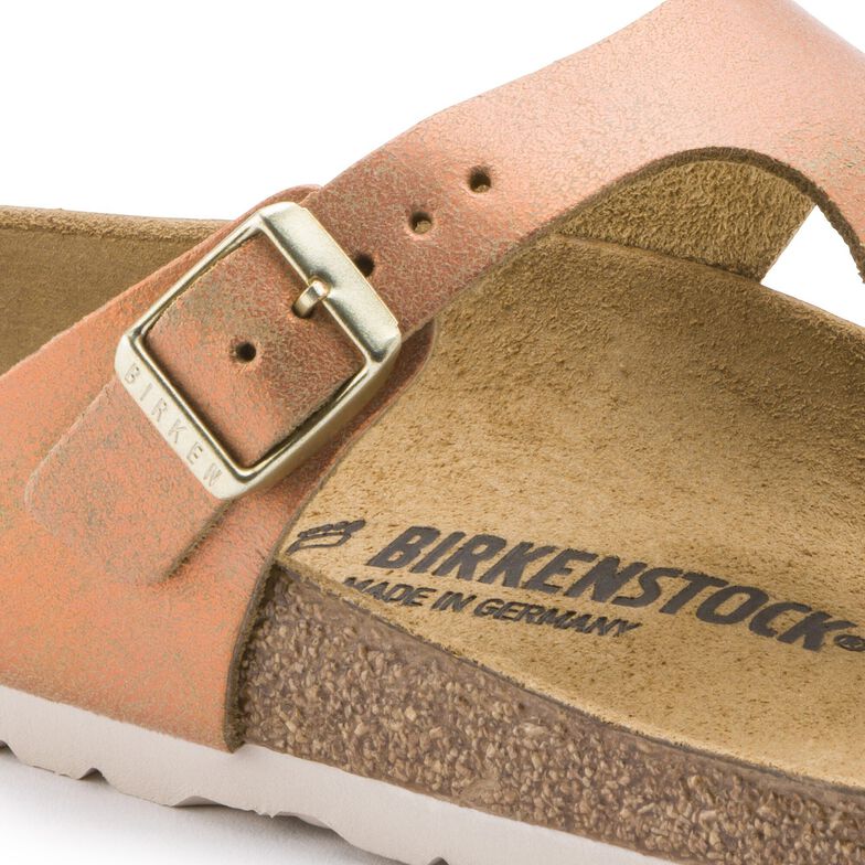 Gizeh Suede Leather Washed Metallic Sea Copper Gizeh Suede Leather Washed Metallic Sea Copper