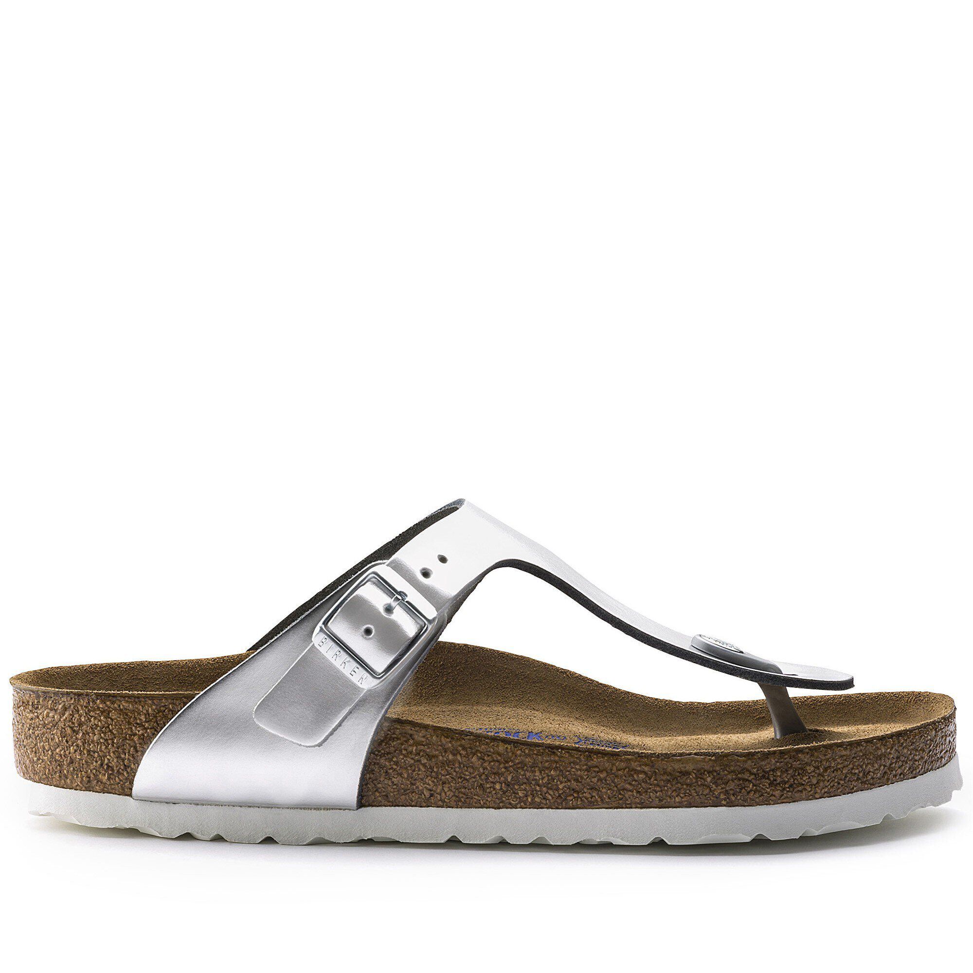 ✨新品未使用品✨ BIRKENSTOCK サボ・クロッグサンダル グレー 43 Gizeh / ギゼ スムースレザー シルバー | BIRKENSTOCK