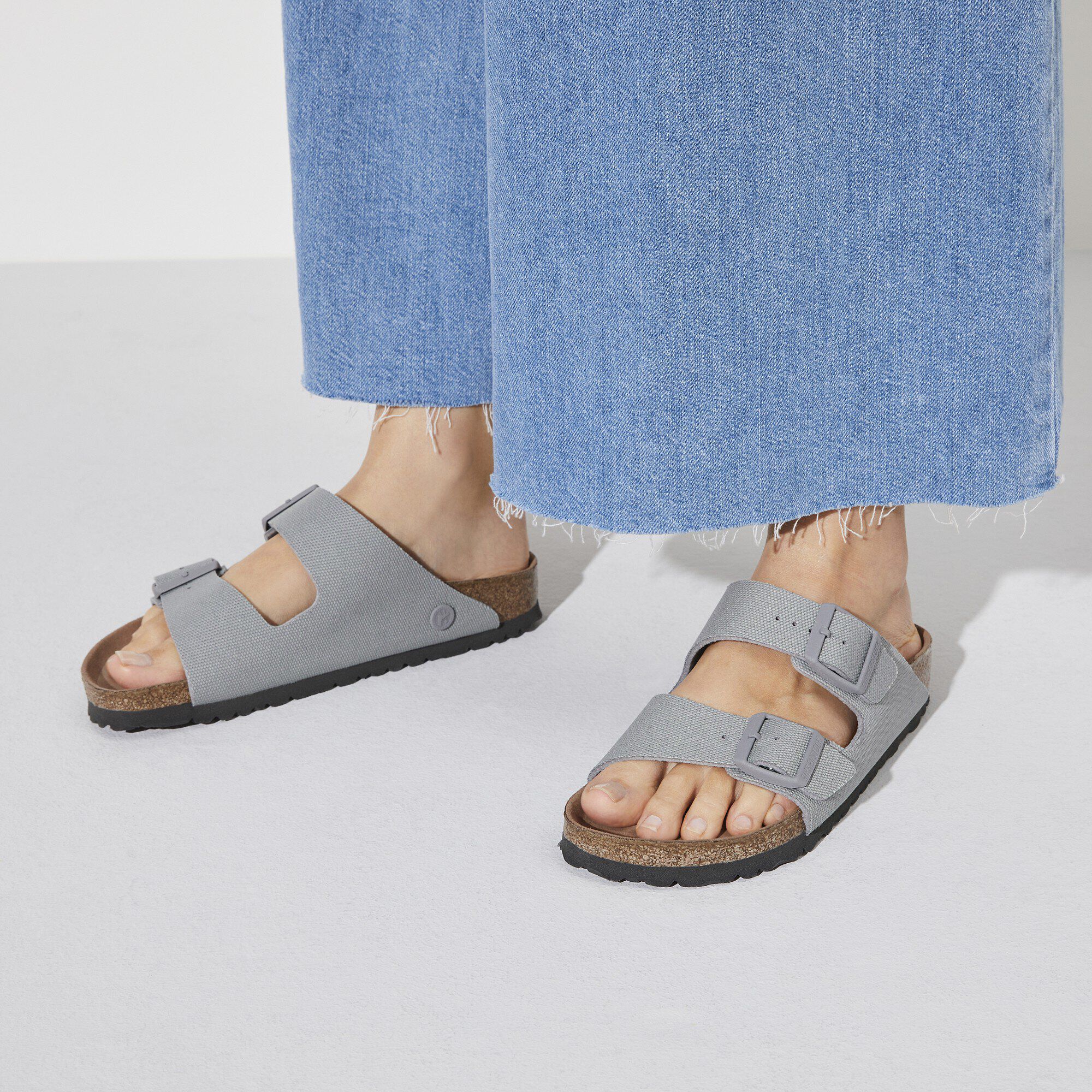 Vegan stone birkenstock top