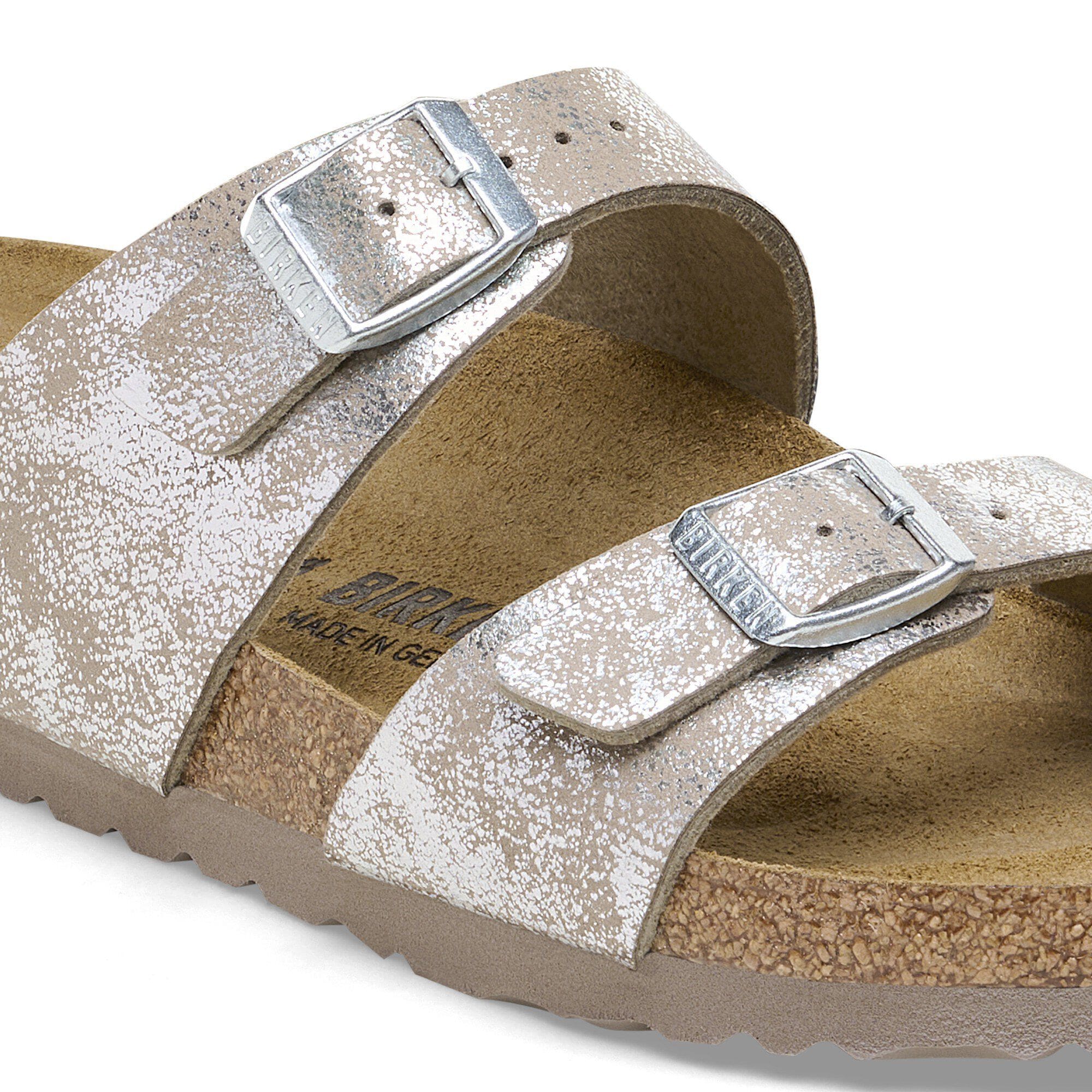 Sydney BS Synthetik SYN Washed Metallic Silver | BIRKENSTOCK