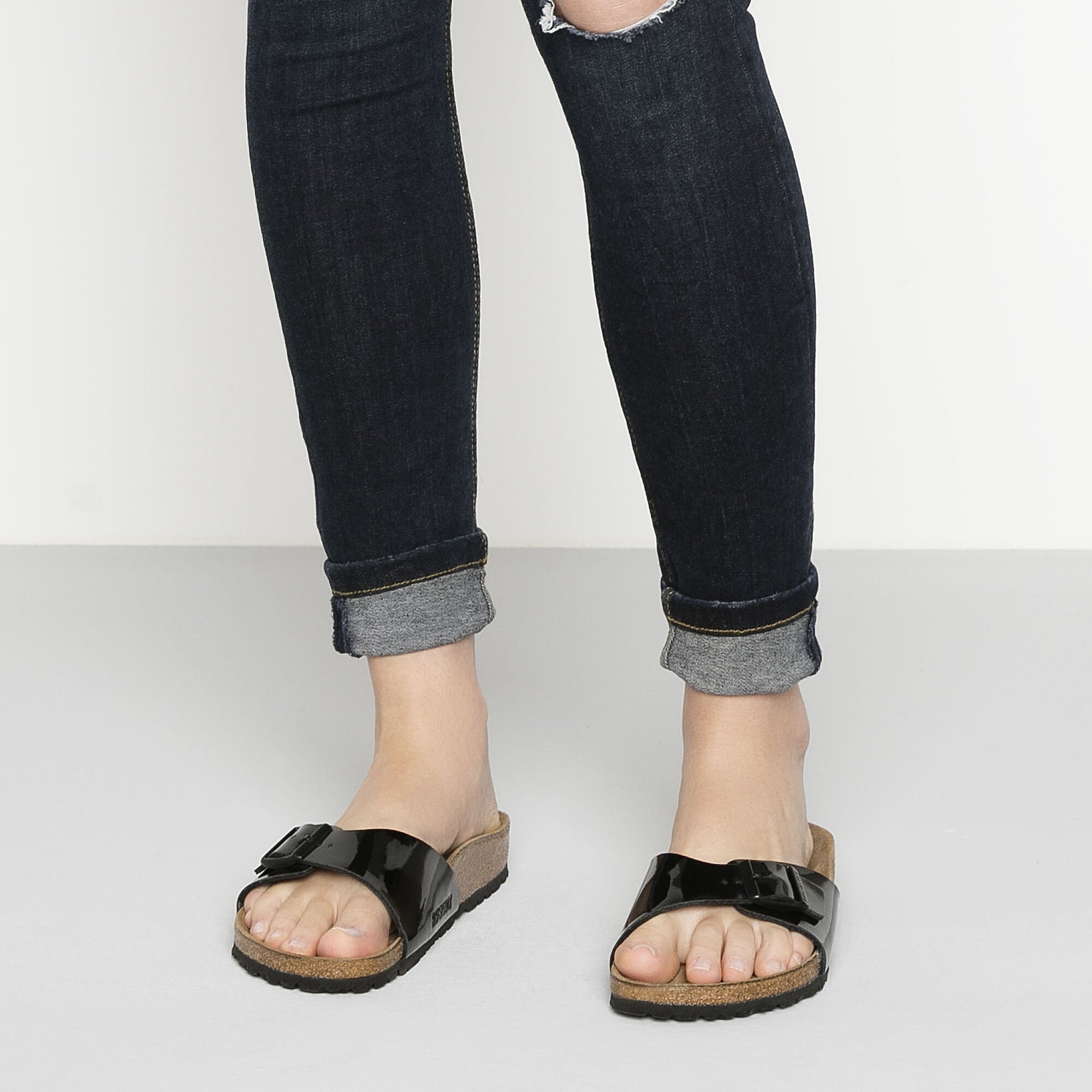 Birkenstock patent black Clearance