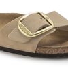 Madrid Big Buckle Natural Leather Nubuck