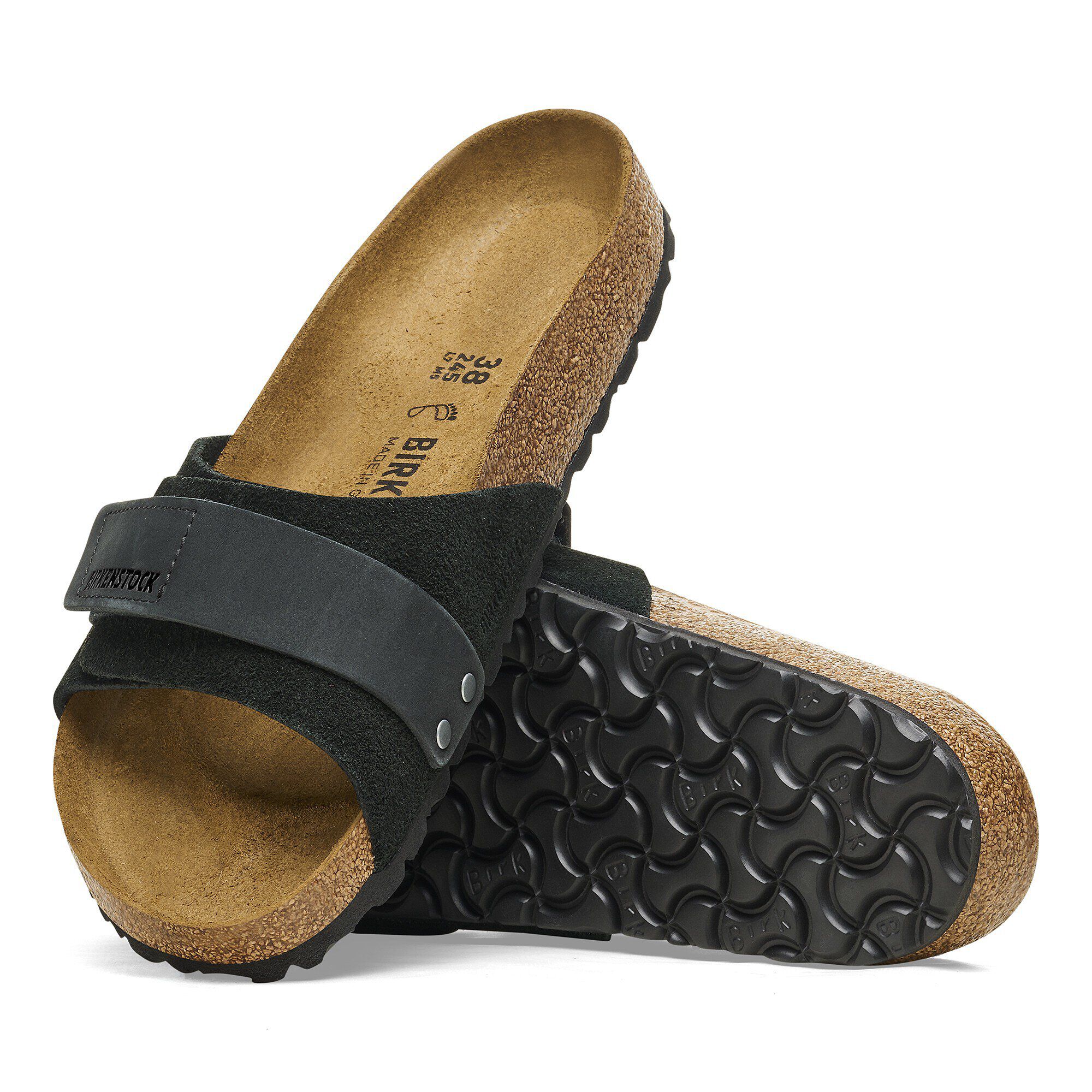Oita Suede Leather Modern Suede Black BIRKENSTOCK