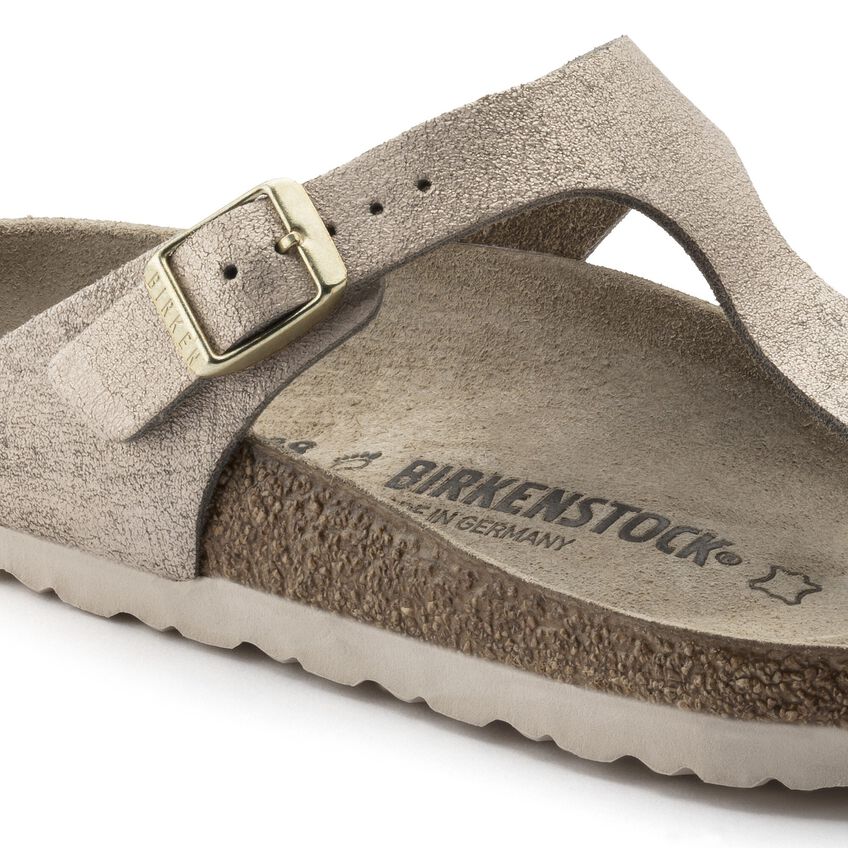 gizeh suede leather vintage metallic rose copper