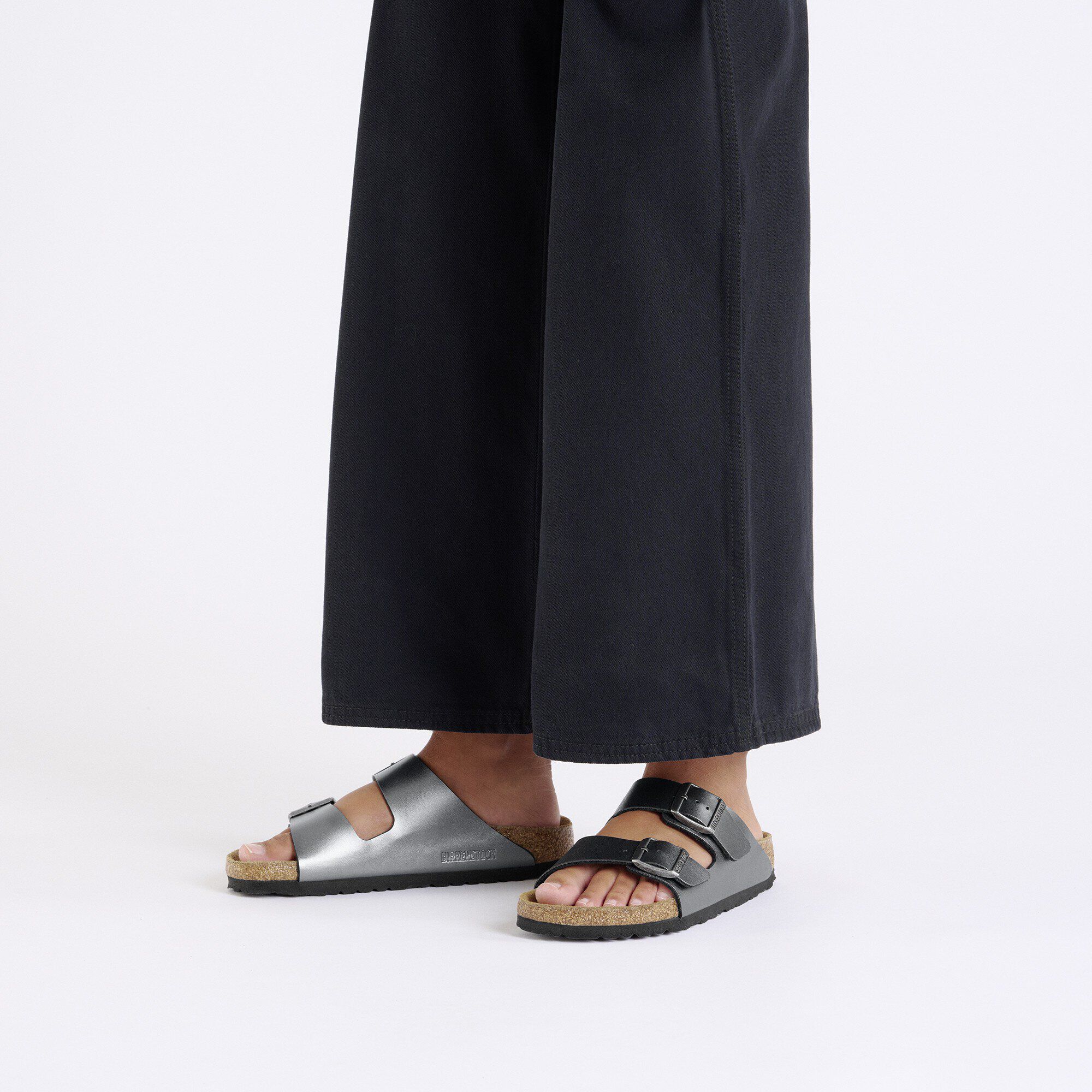 Arizona Birko-Flor Metallic Black | BIRKENSTOCK