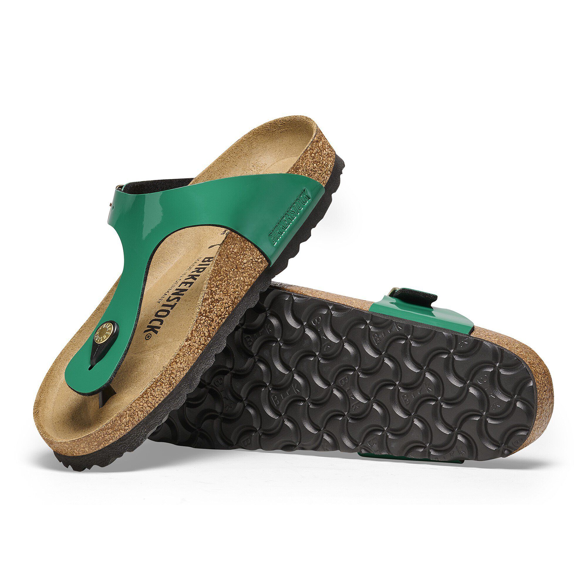 Gizeh Birko Flor Patent Patent Digital Green BIRKENSTOCK