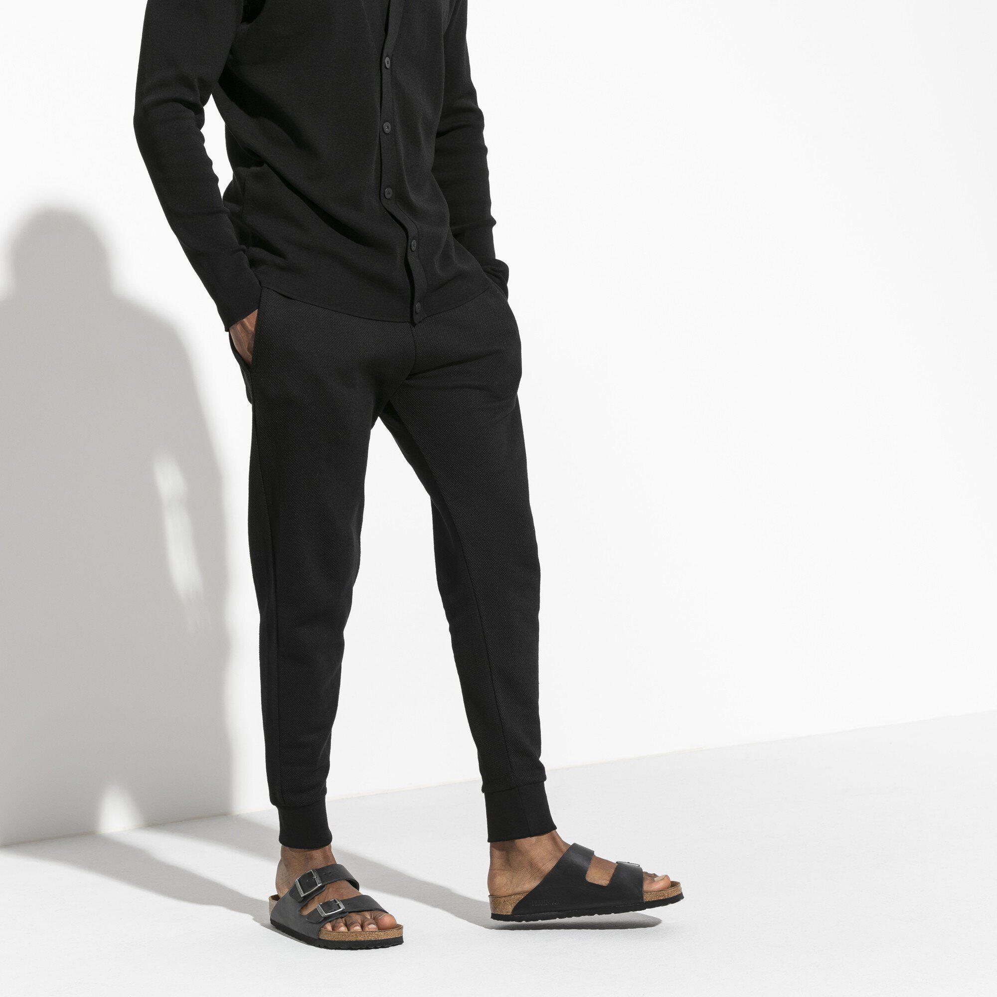 birkenstock arizona black suede soft footbed