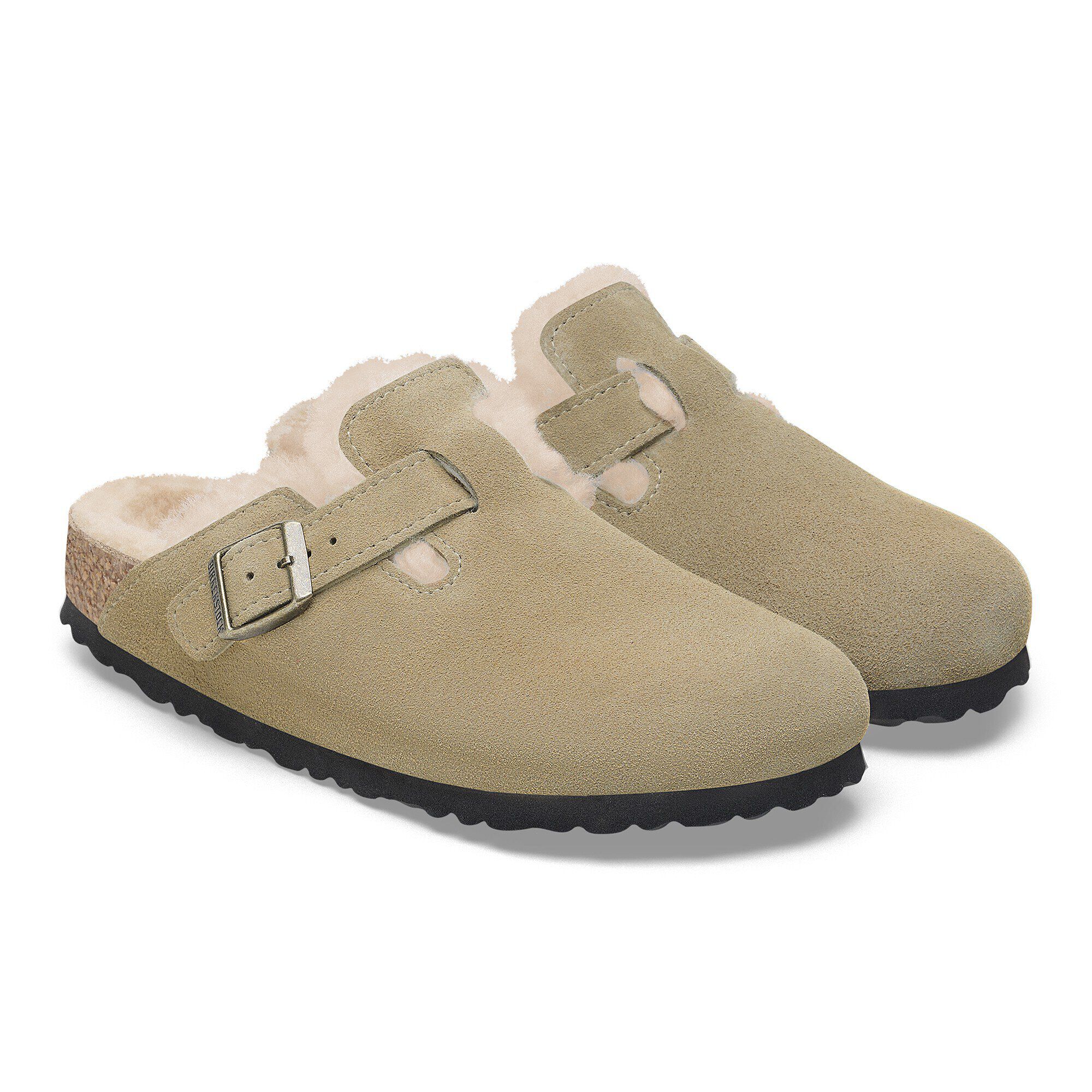 Birkenstock boston fur clogs new arrivals