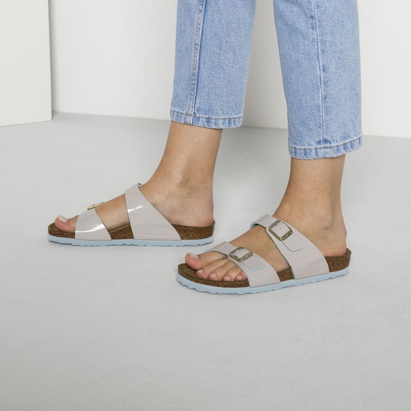 Sydney シドニー ビルコフロー パテント 2トーン ライトグレー BIRKENSTOCK