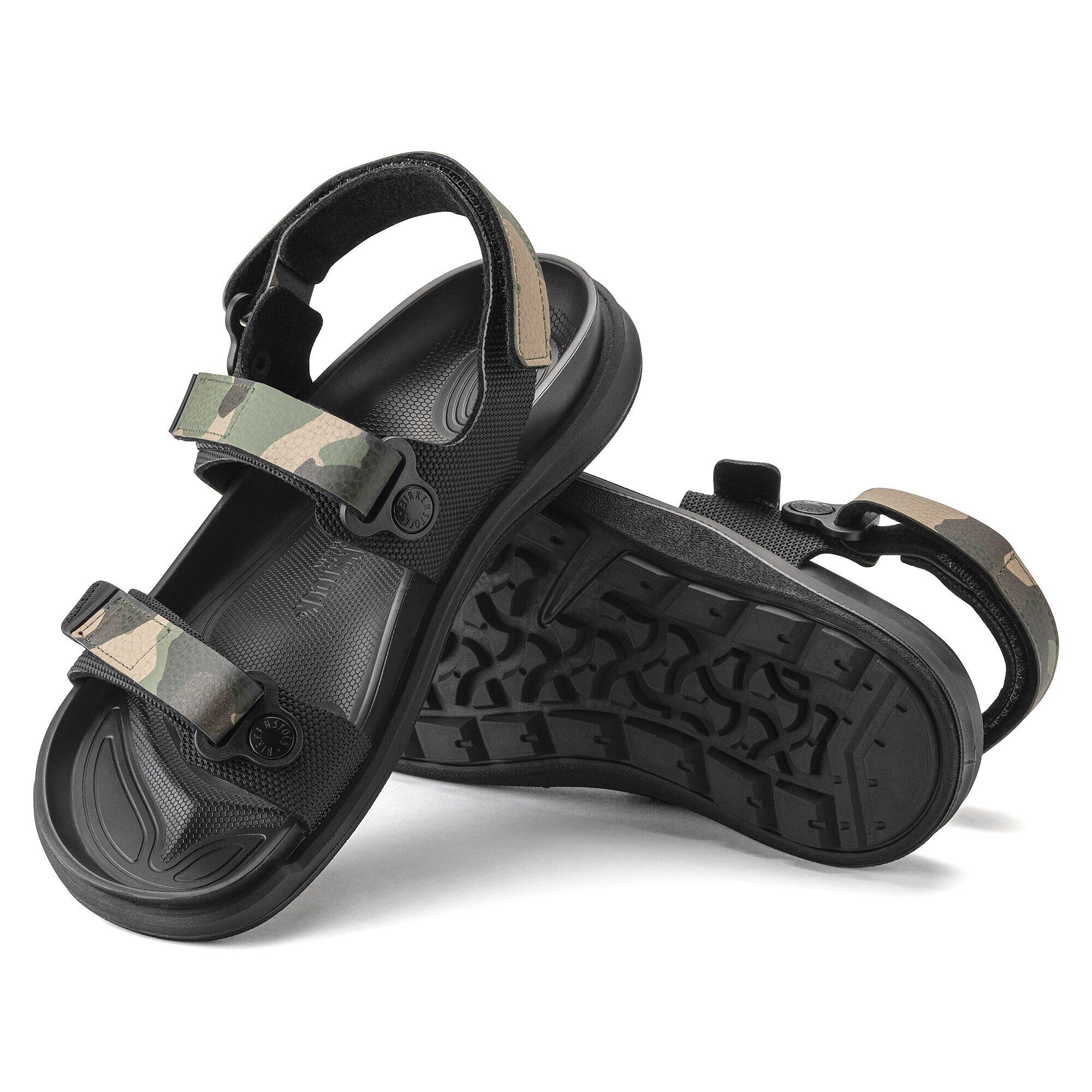 【美品！】BIRKENSTOCK Kalahari サンダル 38 ブラック Kalahari Women Birko-Flor x | BIRKENSTOCK