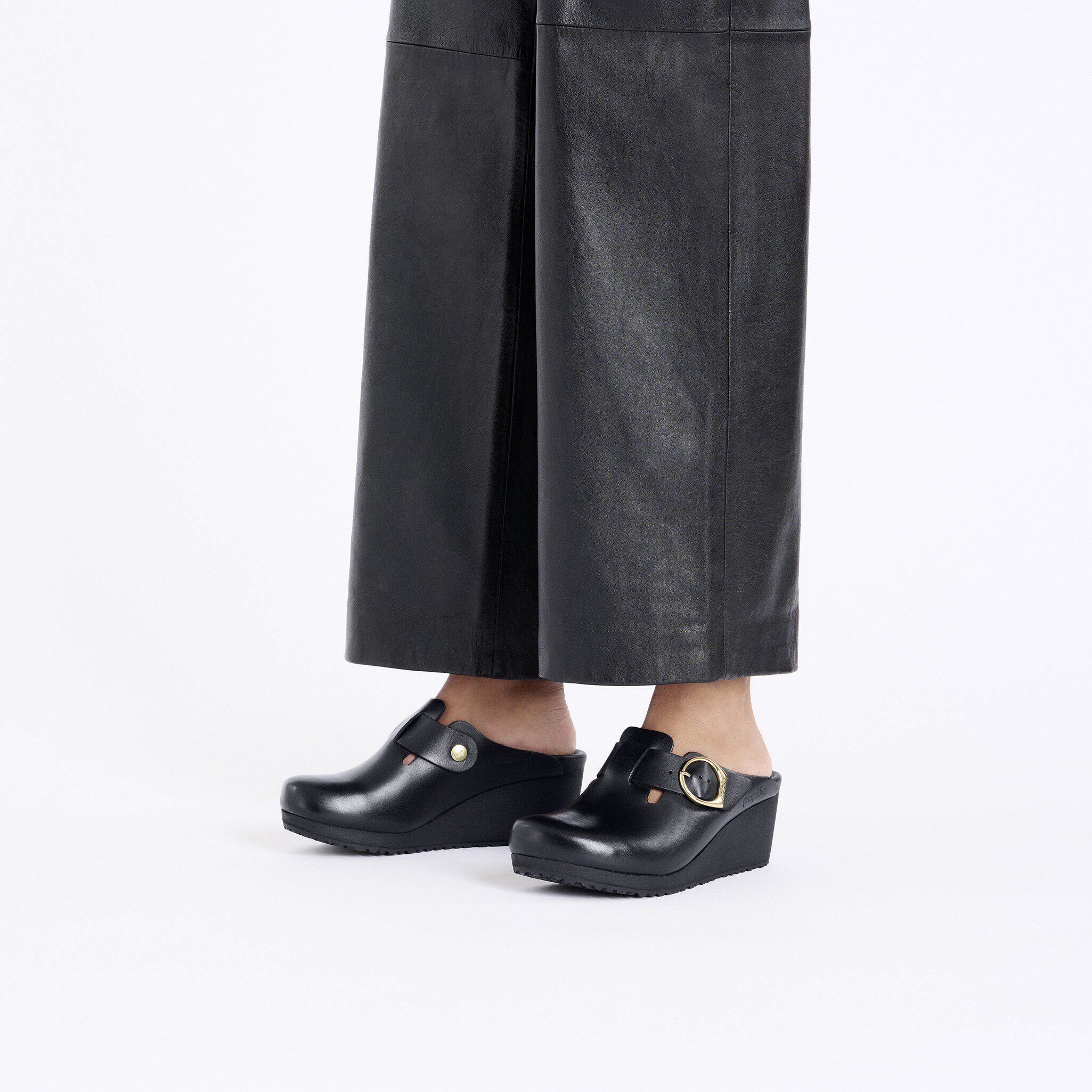 靴 FANNY RING-BUCKLE BLACK 36 Birkenstock New w/o Box Papillio Fanny Ring Buckle Black