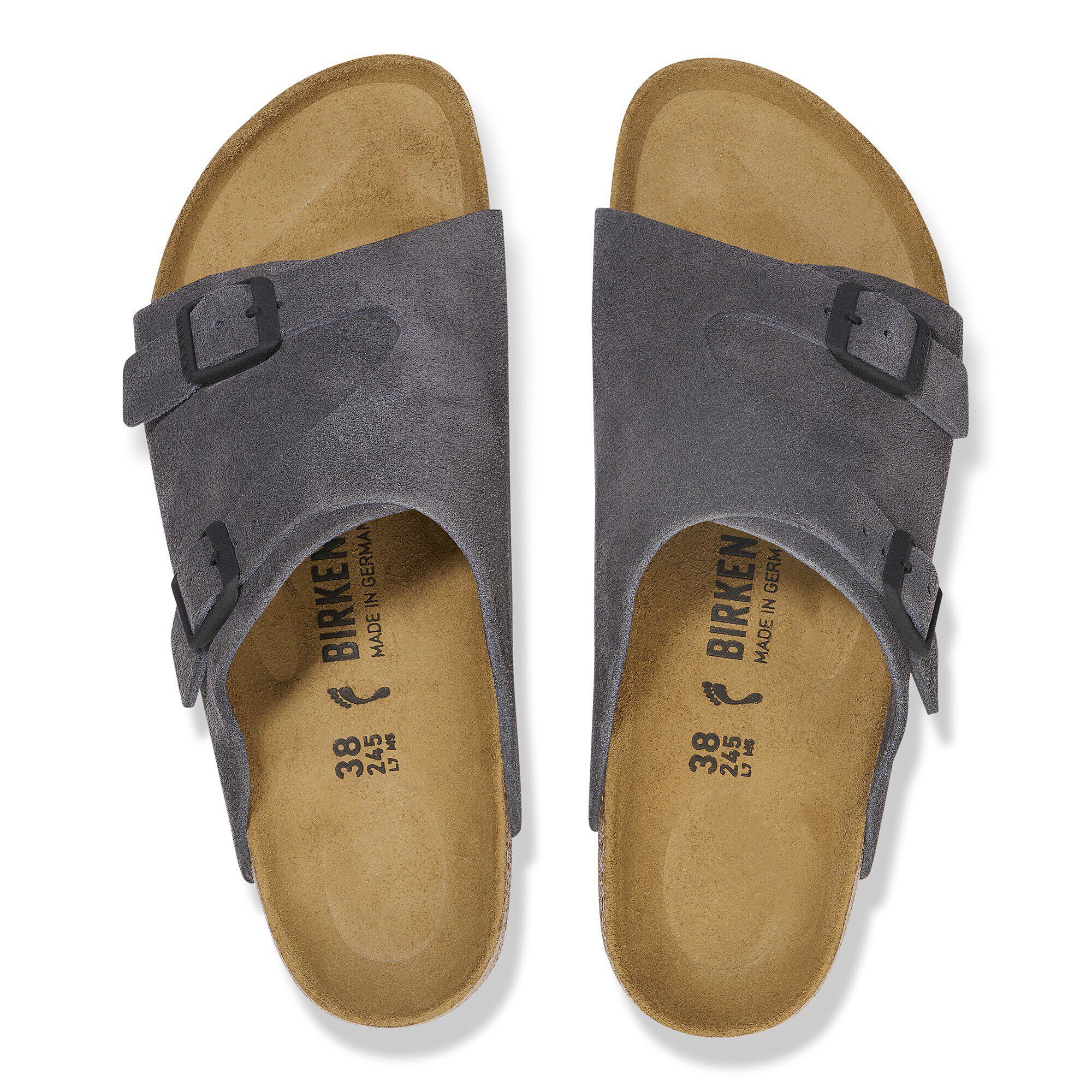 Zürich Suede Leather Velvet grey | BIRKENSTOCK