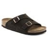 Zürich Suede Leather Soft Footbed بلون قهوة الموكا