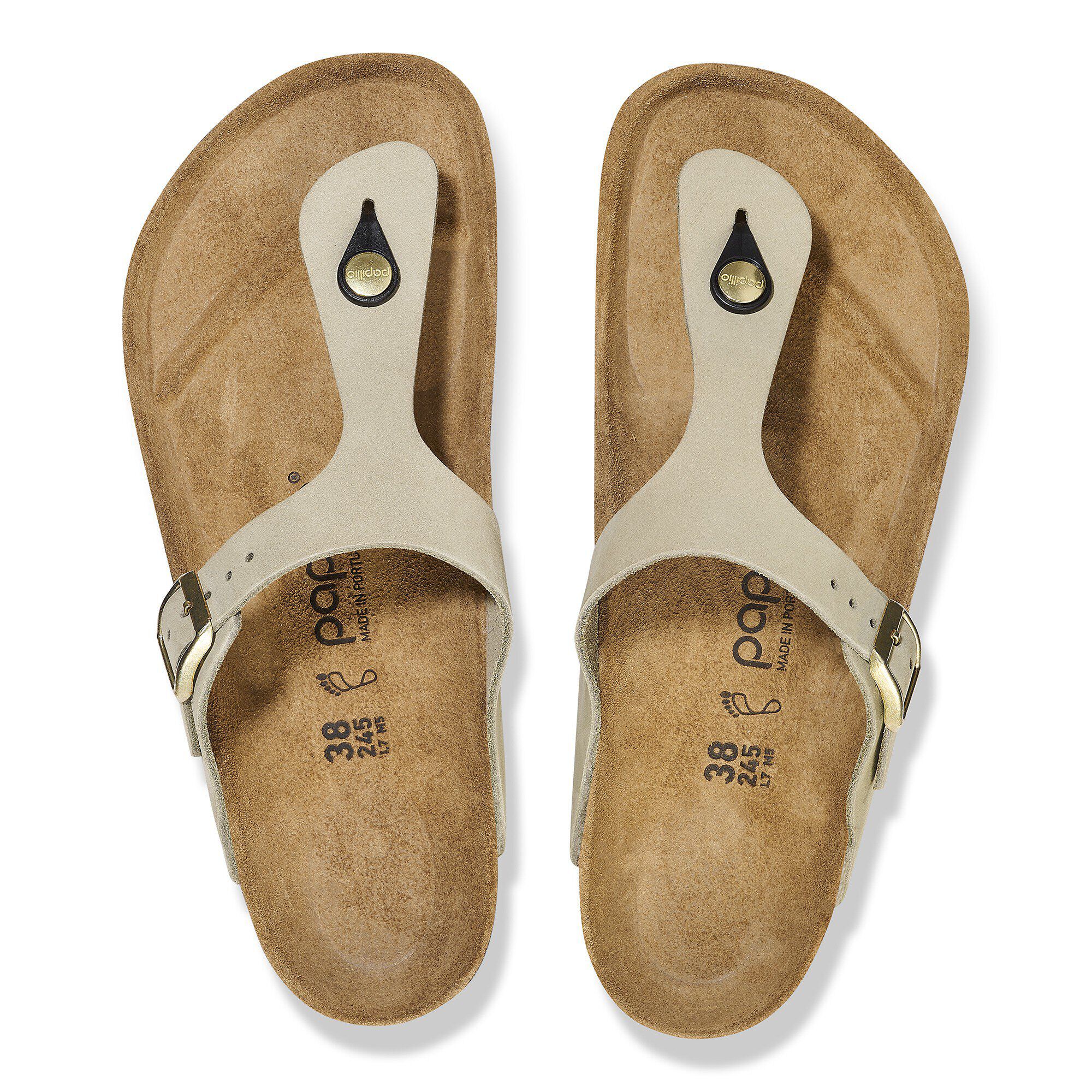 Gizeh PAP Flex Platform Nubuk Leather Eucalyptus | BIRKENSTOCK