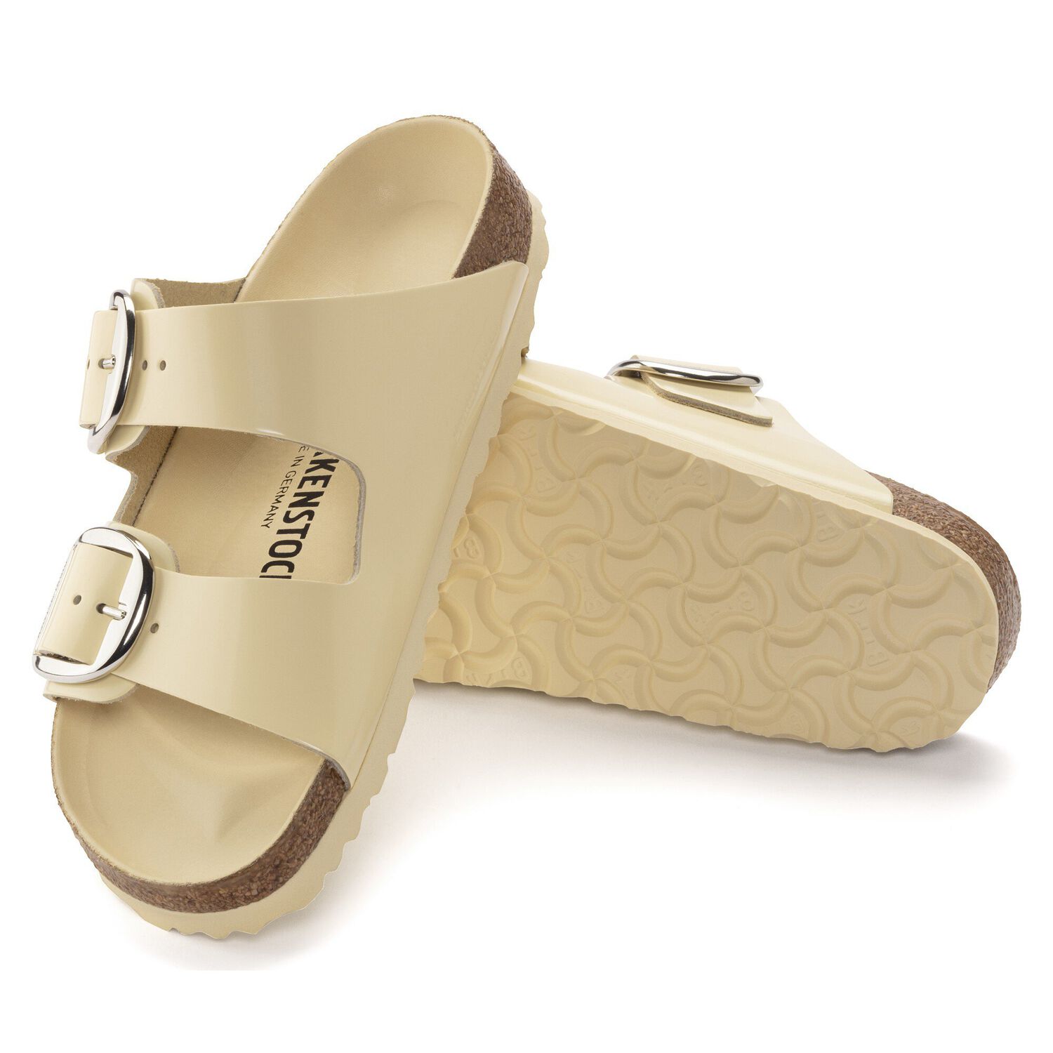 Arizona Big Buckle Naturleder Lack High Shine Butter BIRKENSTOCK