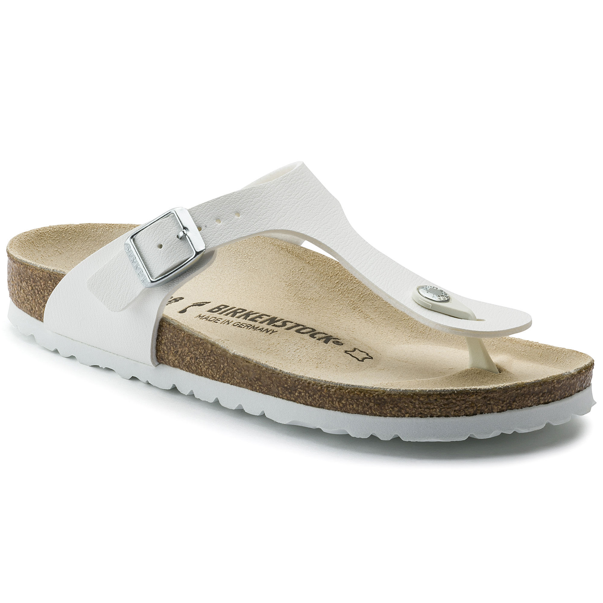 birkenstock white thong sandals