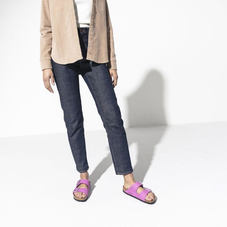 arizona nubuck leather purple orchid