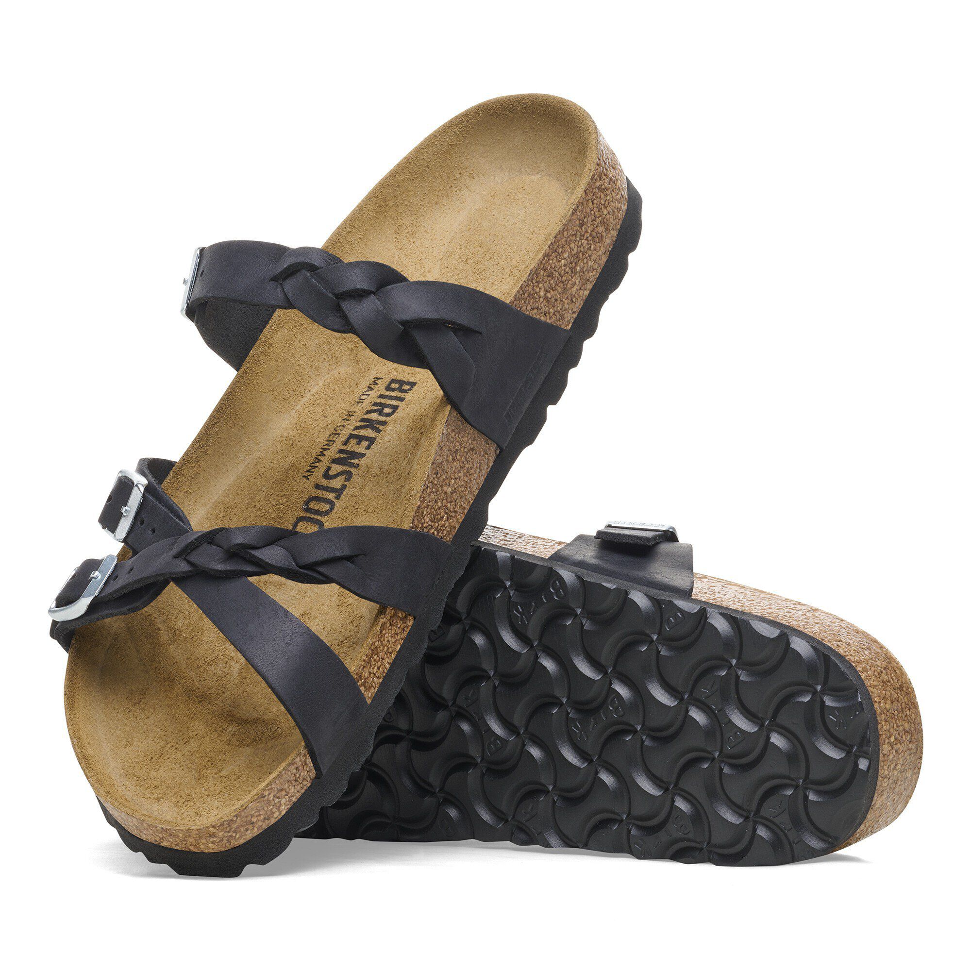正規品★BIRKENSTOCK フランカ ブレイデッド Franca Braided Oiled Leather Black | BIRKENSTOCK