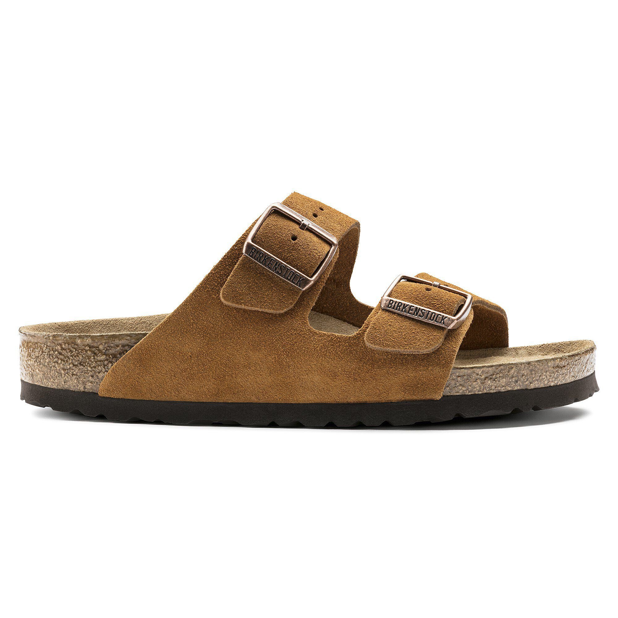 Arizona Soft Footbed Suede Leather Mink BIRKENSTOCK