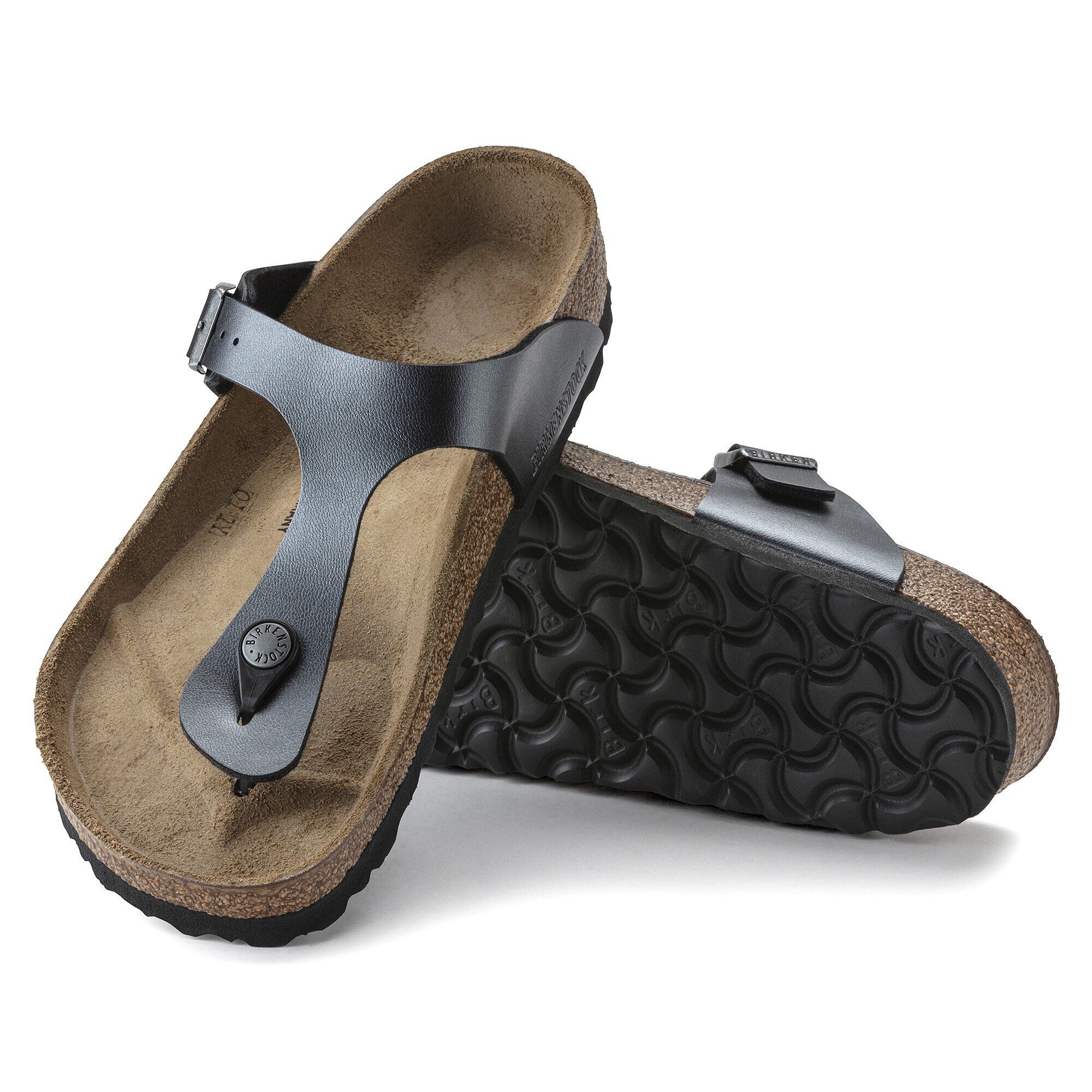 Gizeh Birko-Flor Metallic Black | BIRKENSTOCK