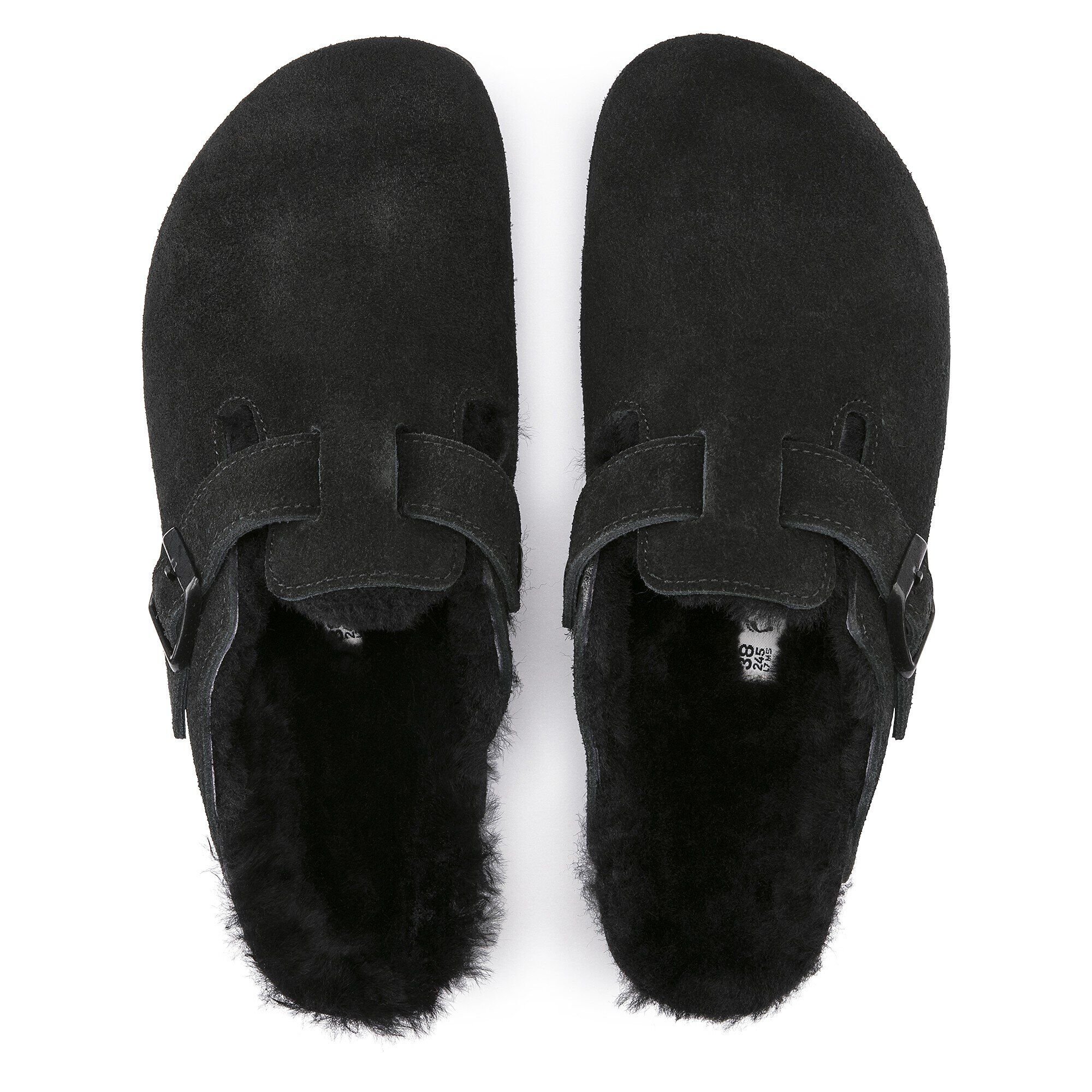 Black closed toe birkenstocks