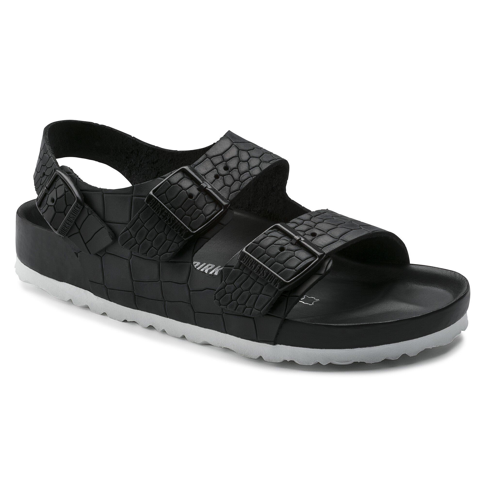 black croc birkenstocks