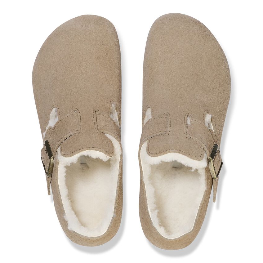 London Shearling Suede Leather