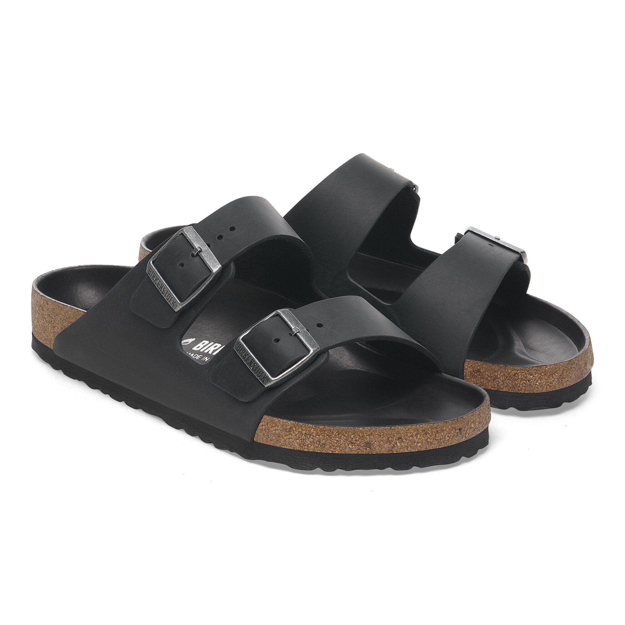 【当店限定販売】 Arizona / BIRKENSTOCK | ブラック オイルドレザー アリゾナ 靴