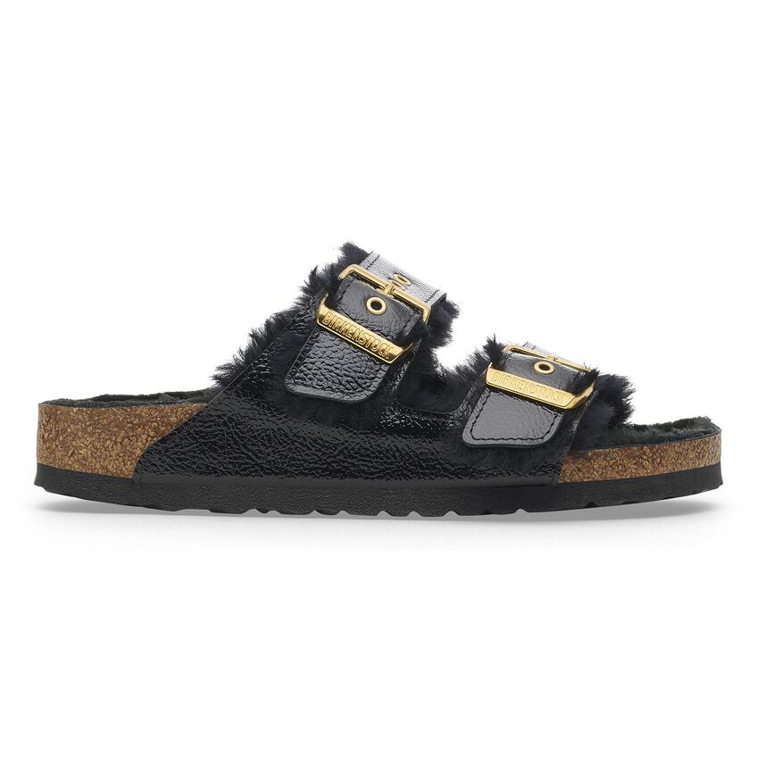 Arizona Shearling Eyelets Patent Leather