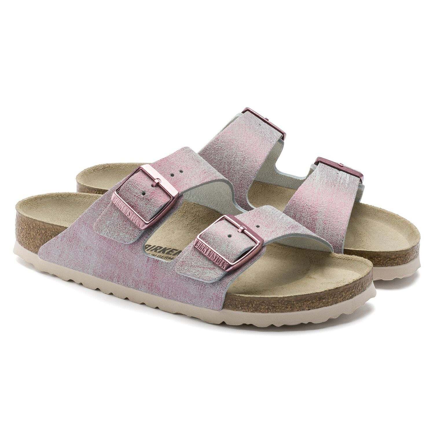 arizona suede leather in rose