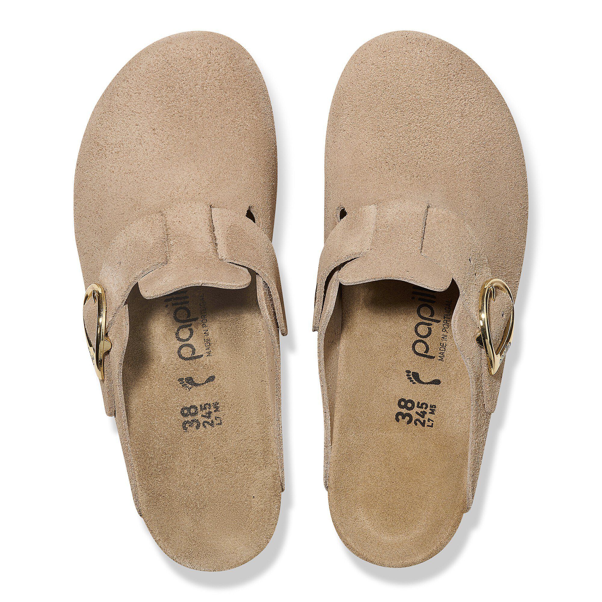Fanny Ring Buckle Veloursleder Warm Sand BIRKENSTOCK