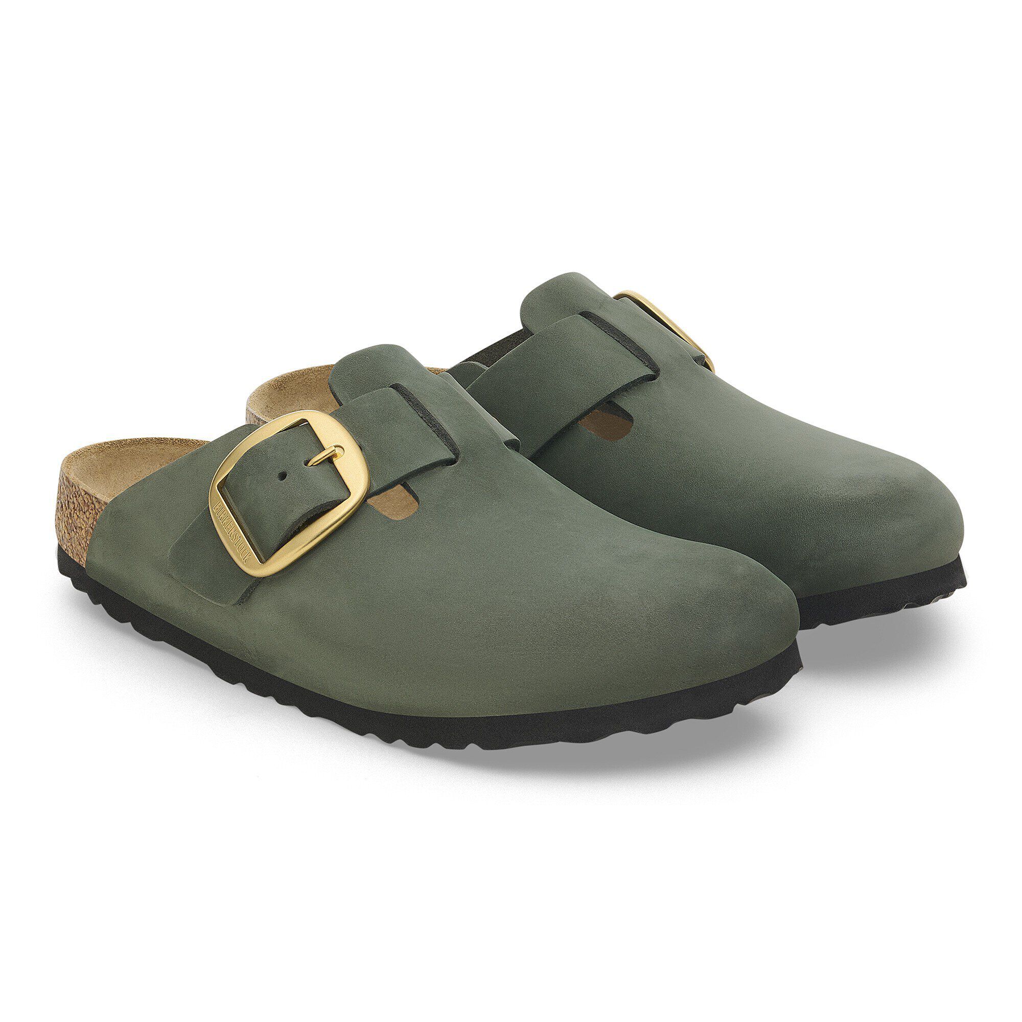Boston Big Buckle Nubuk Leather Thyme | BIRKENSTOCK