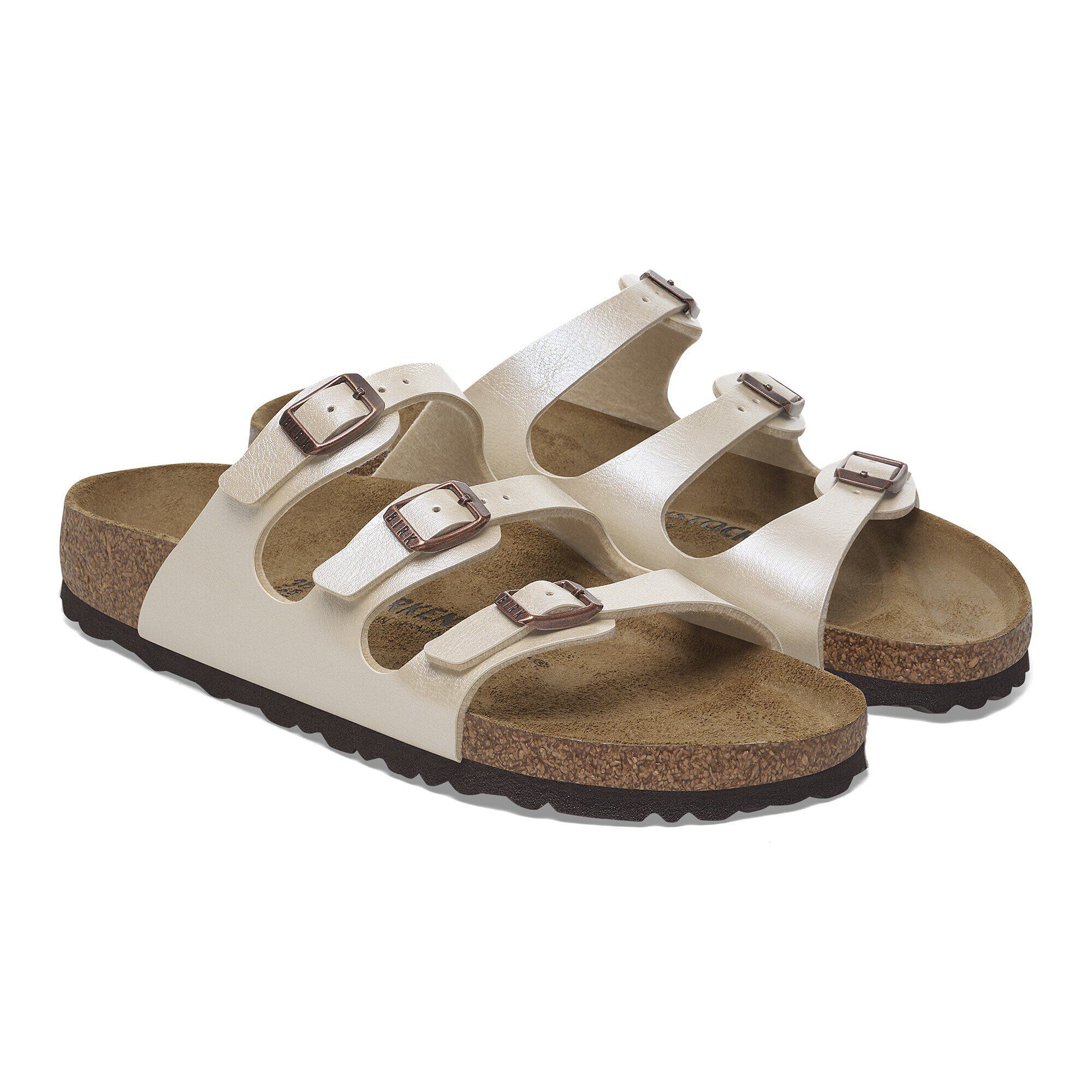 BIRKENSTOCK ホワイト フロリダ　フレッシュ　36 Florida / フロリダ ビルコフロー グレイスフル パールホワイト