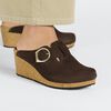 Fanny Ring-Buckle Suede Leather