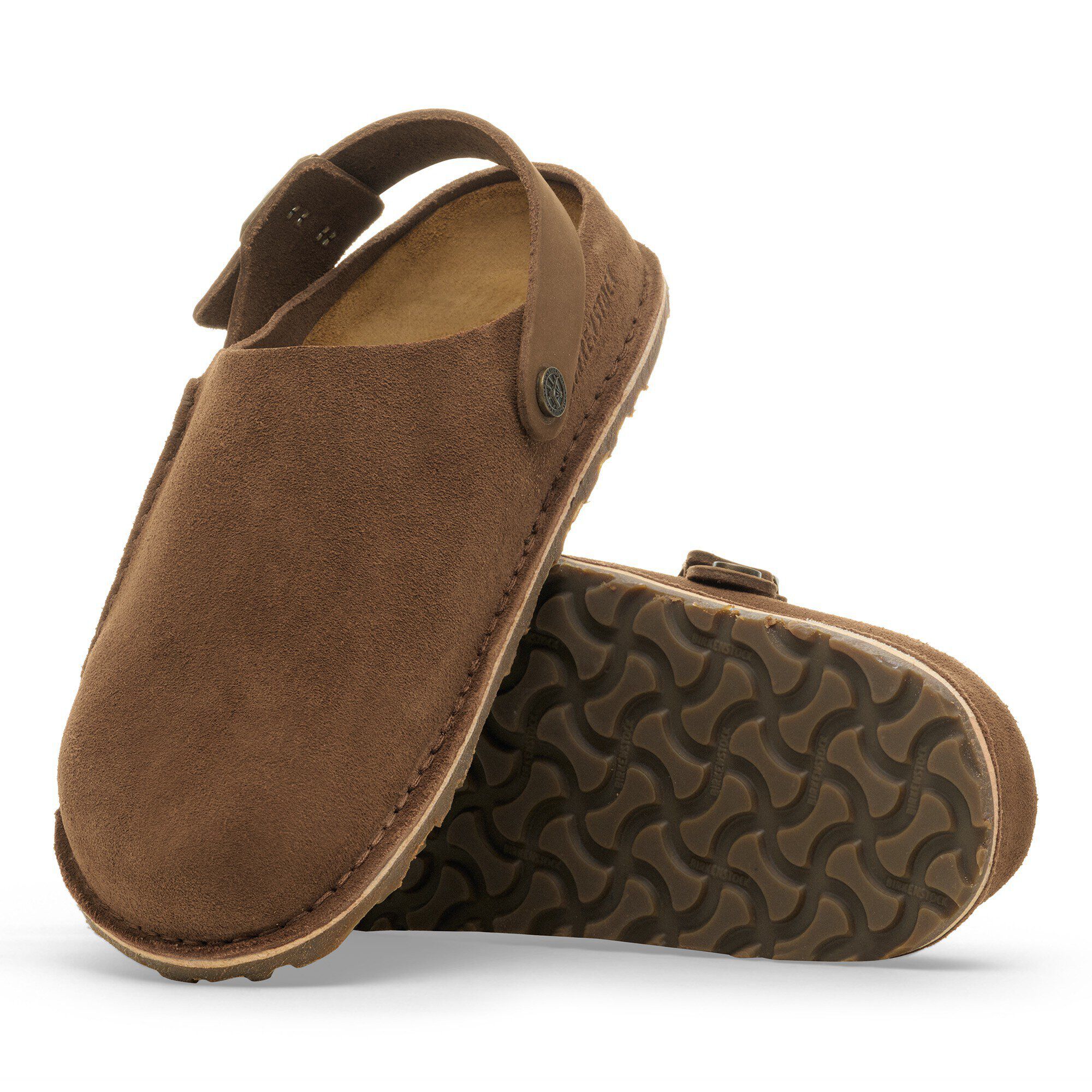 靴 BIRKENSTOCK Lutry Premium Suede 42 Lutry Premium Suede Suede Leather Gray Taupe | BIRKENSTOCK