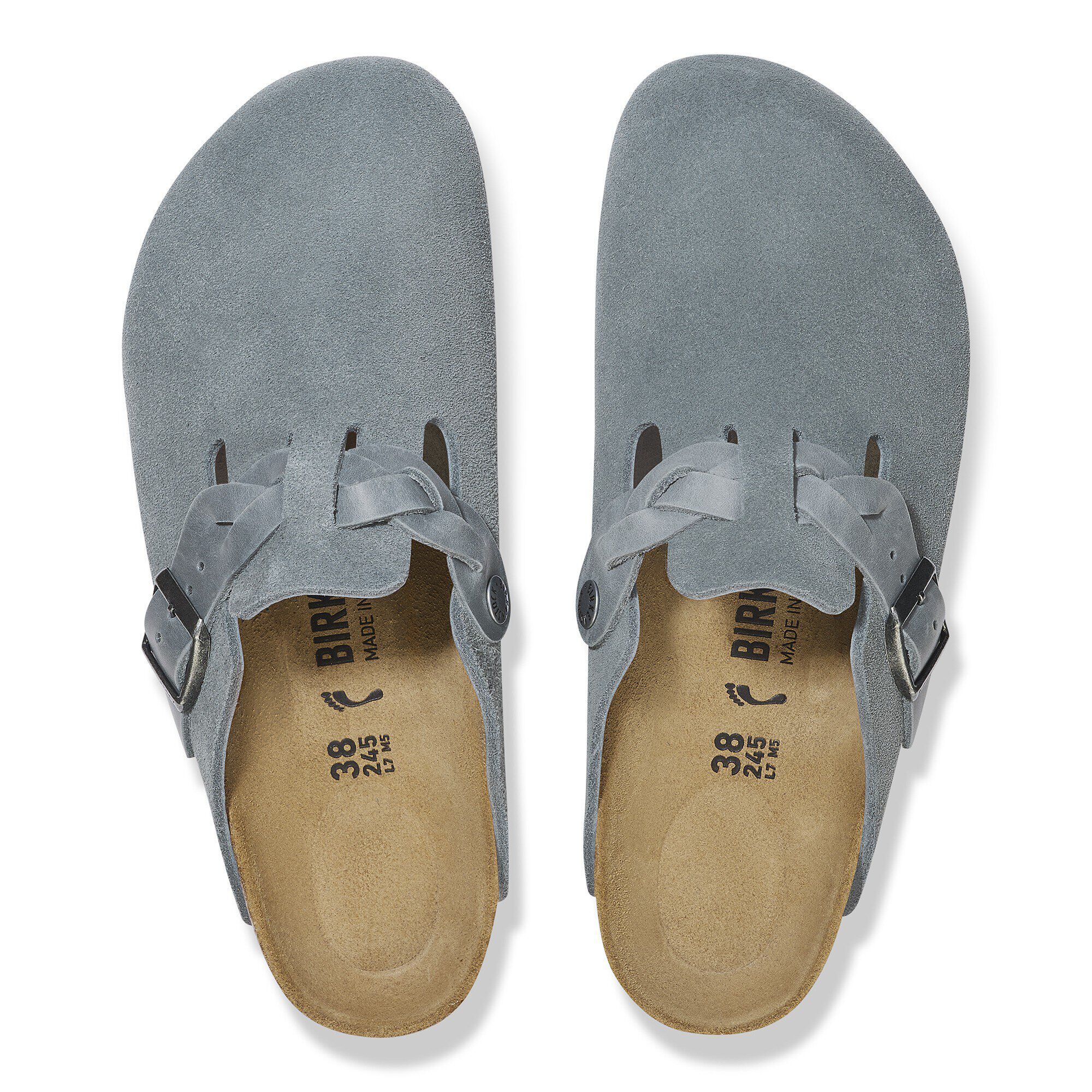 ★BIRKENSTOCK★ボストン ブレイディッド バーサルト グレー Tokio Suede / トキオ スエード スエードレザー バサルト グレイ