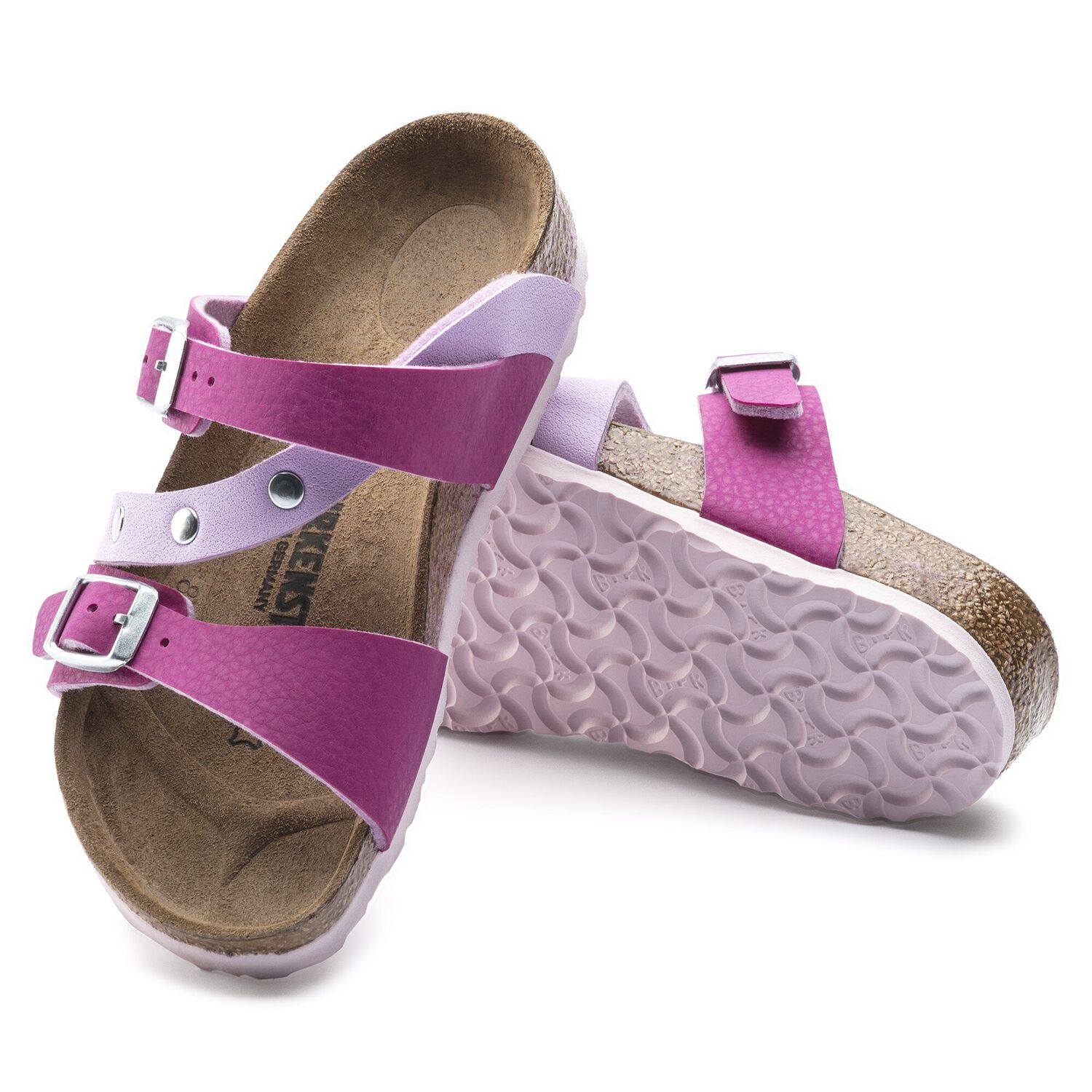 fuchsia birkenstocks