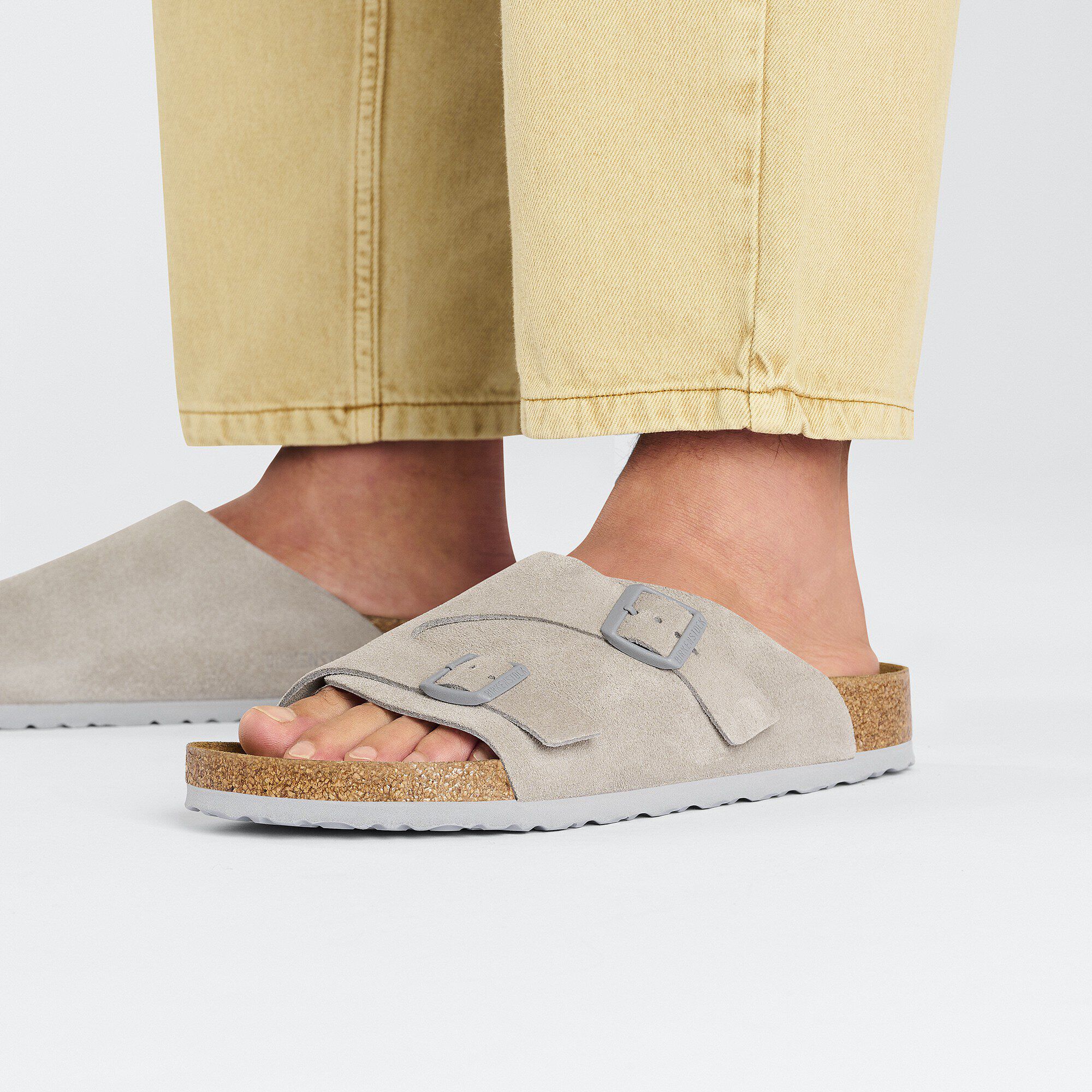 Zürich Suede Leather Stone Coin | BIRKENSTOCK Zürich Suede Leather Stone Coin | BIRKENSTOCK