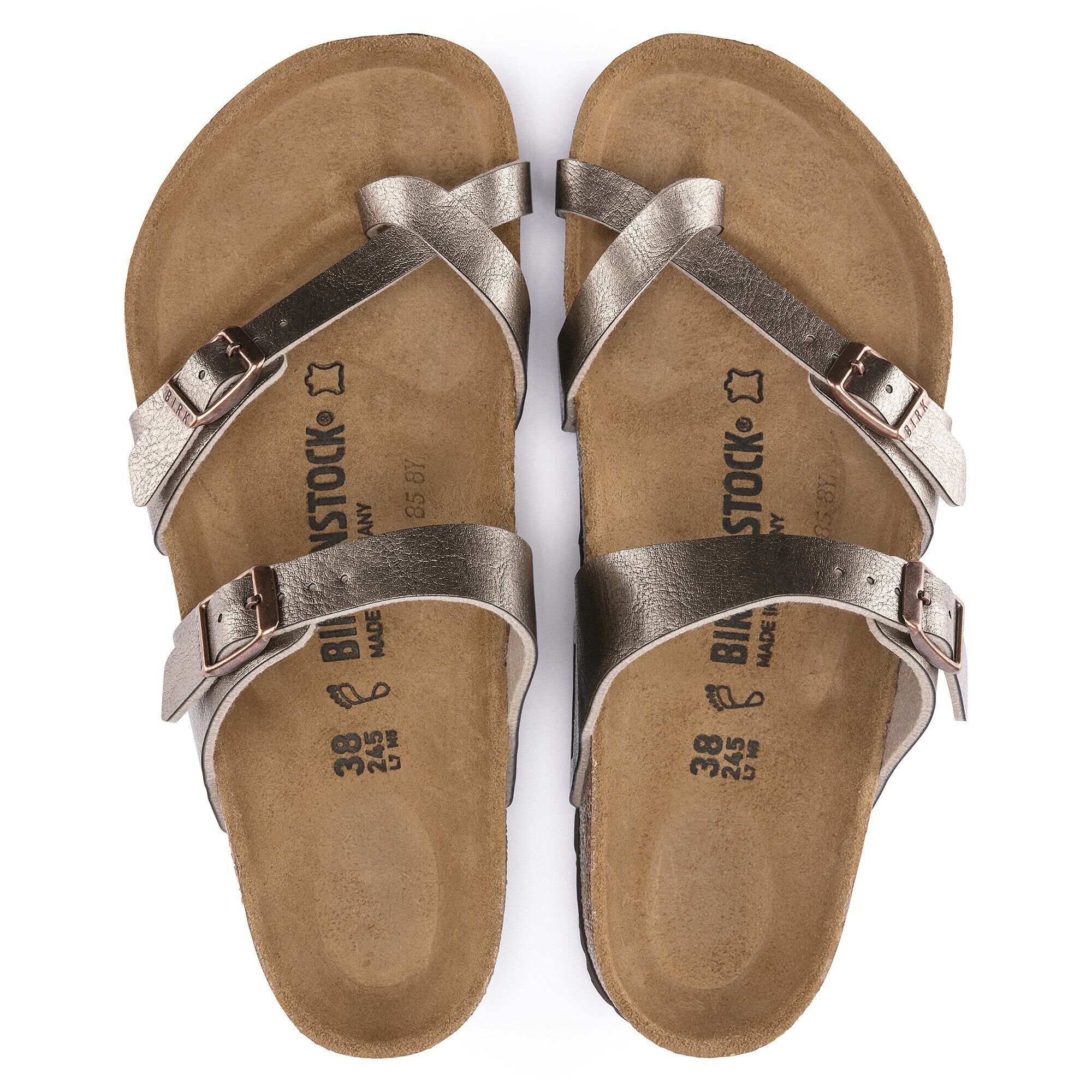 Metallic taupe birkenstock best sale