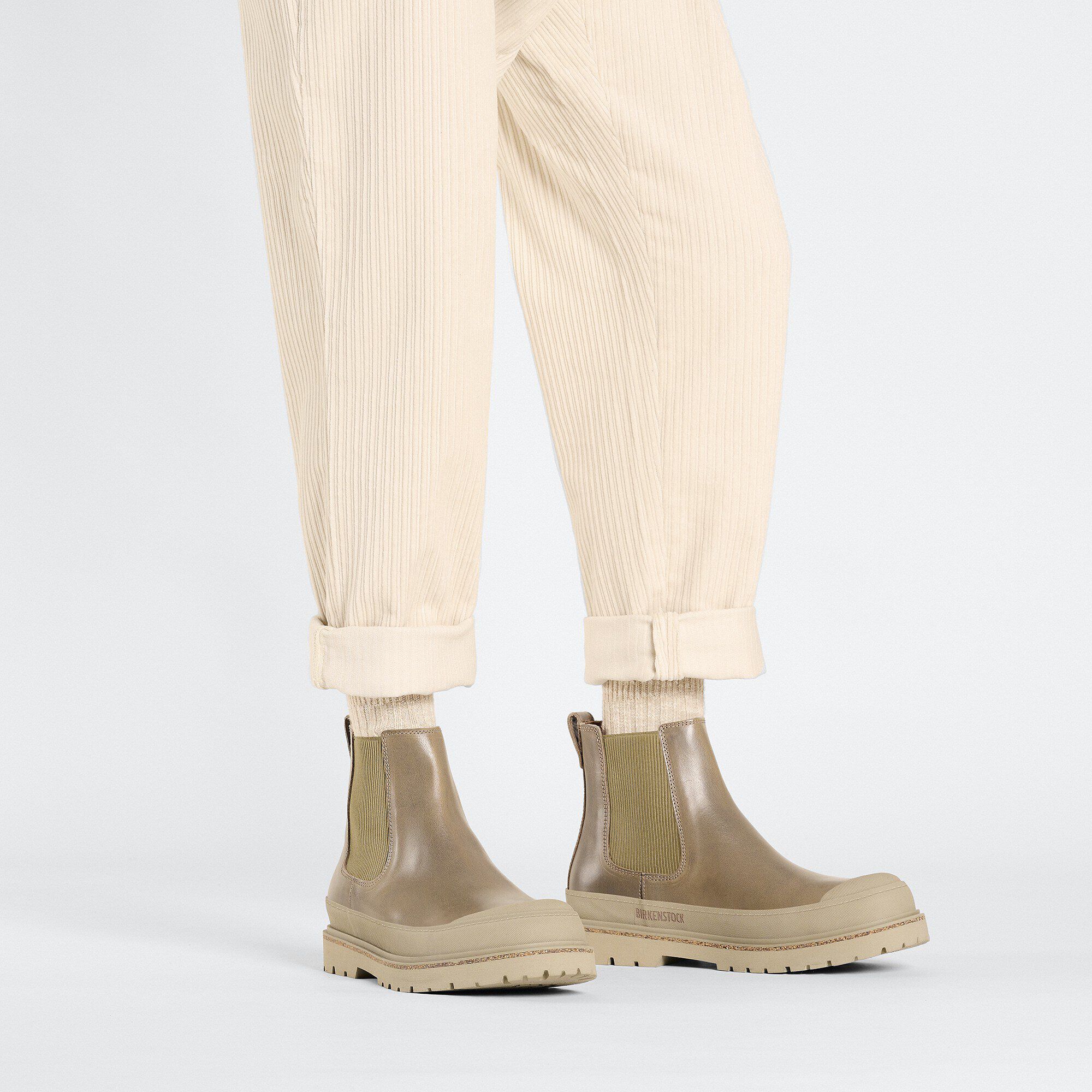 Prescott Slip On Men Waxy Leather Taupe | BIRKENSTOCK