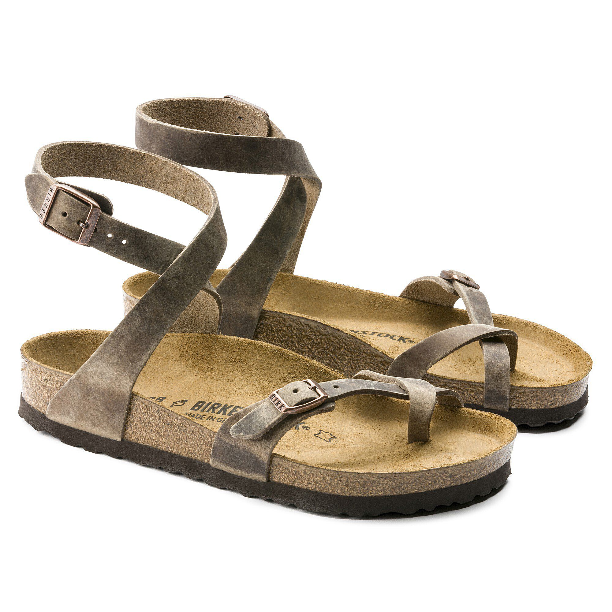 Birkenstock yara oiled leather sandals Clearance
