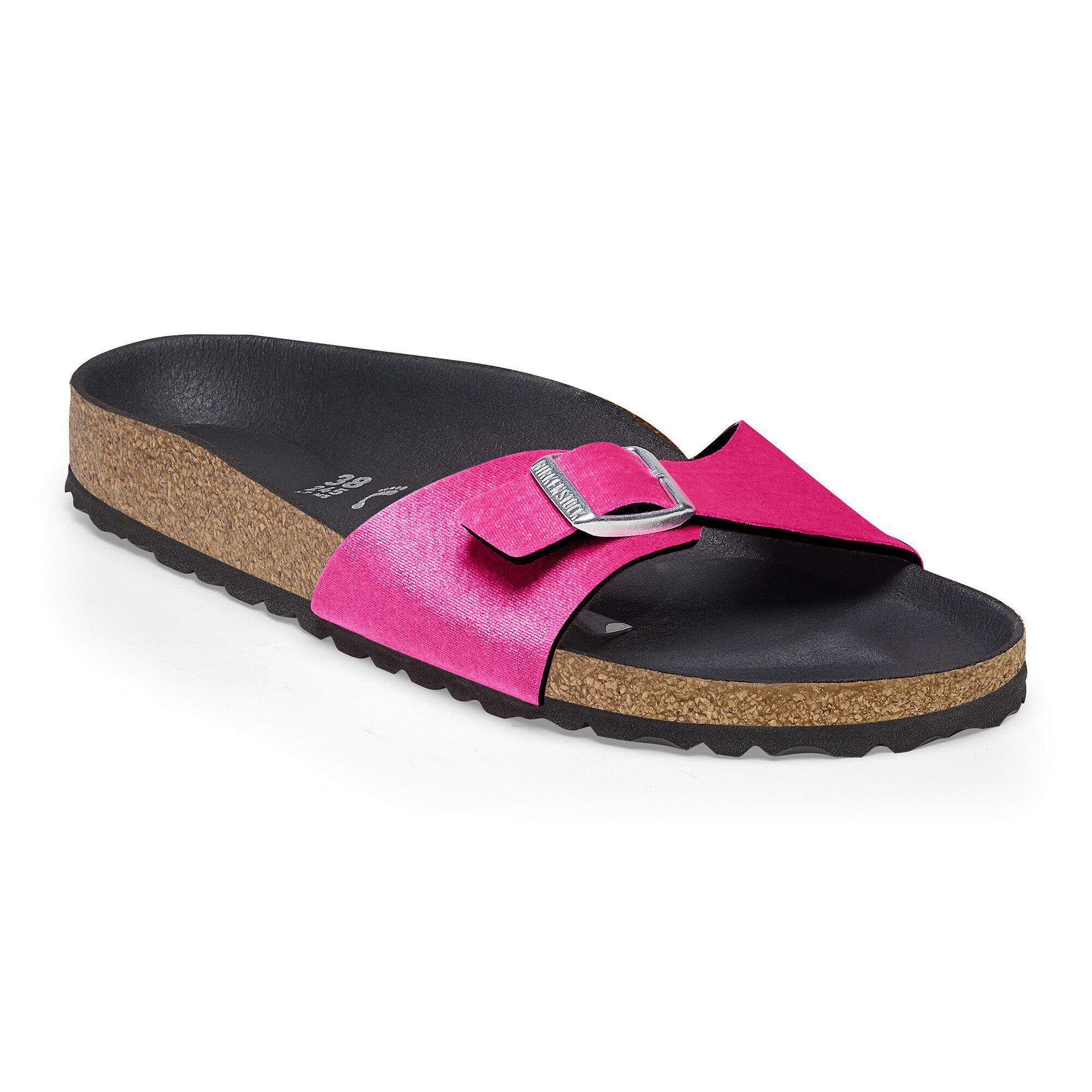 Madrid Rivet Logo Velvet Velvet Pink BIRKENSTOCK