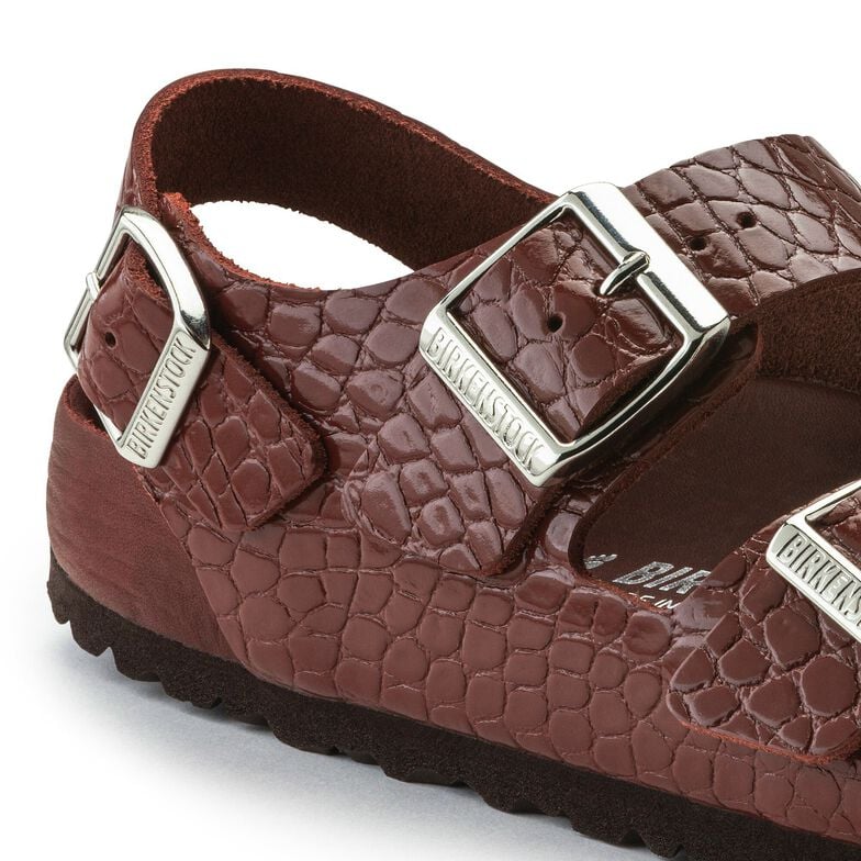 Milano Rivet Logo Natural Leather Embossed Milano Rivet Logo Natural Leather Embossed