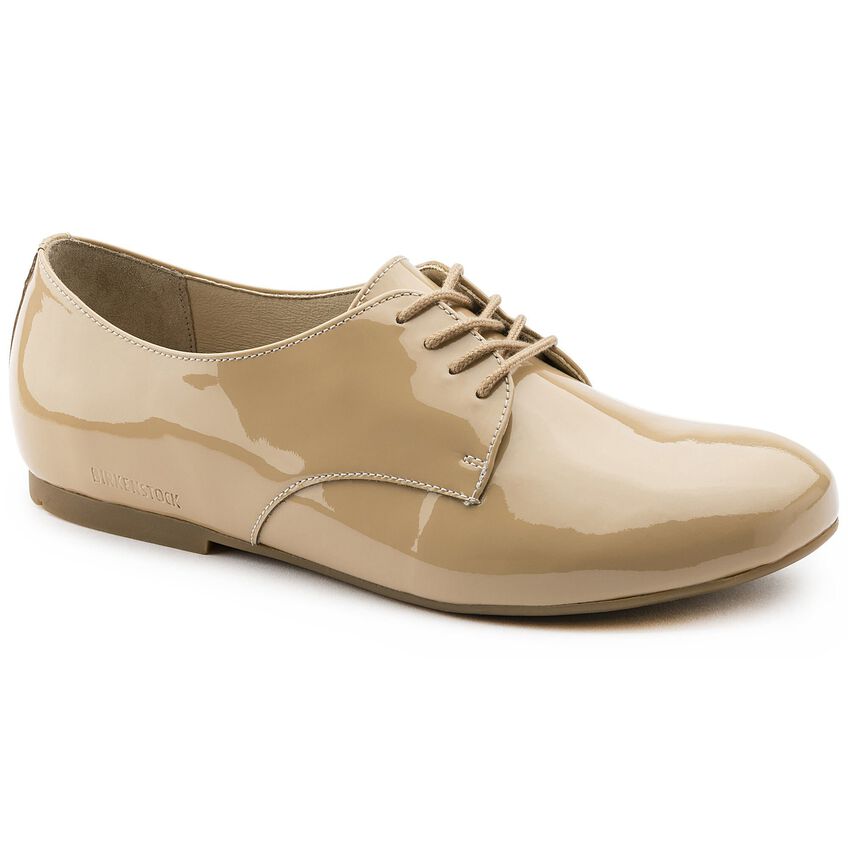 Saunders Embossed Leather Patent サンド