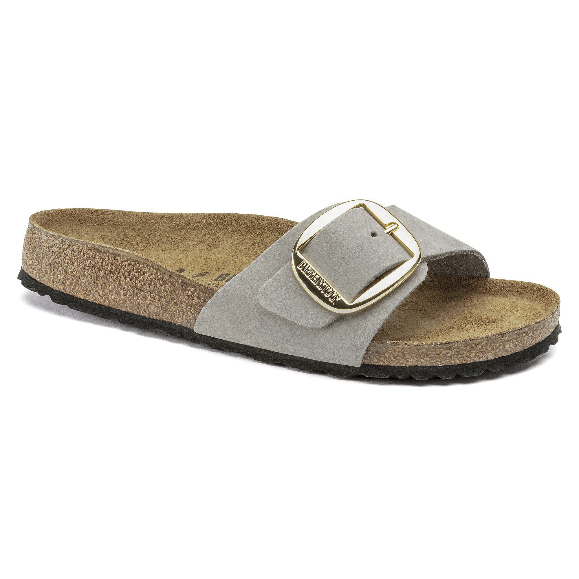 birkenstock big buckle dove gray