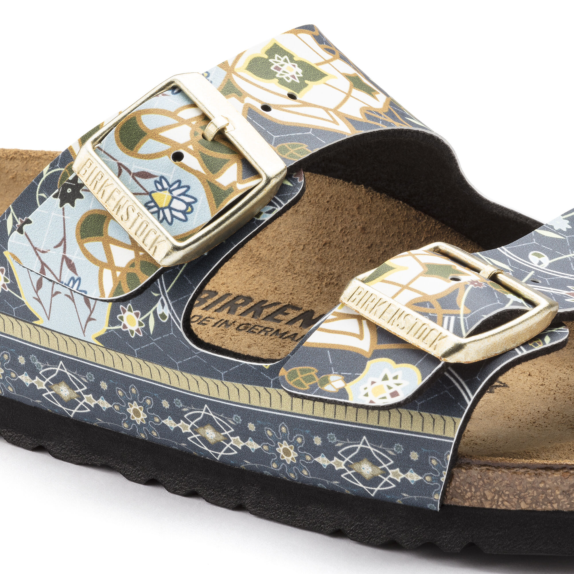 birkenstock florida ancient mosaic blue