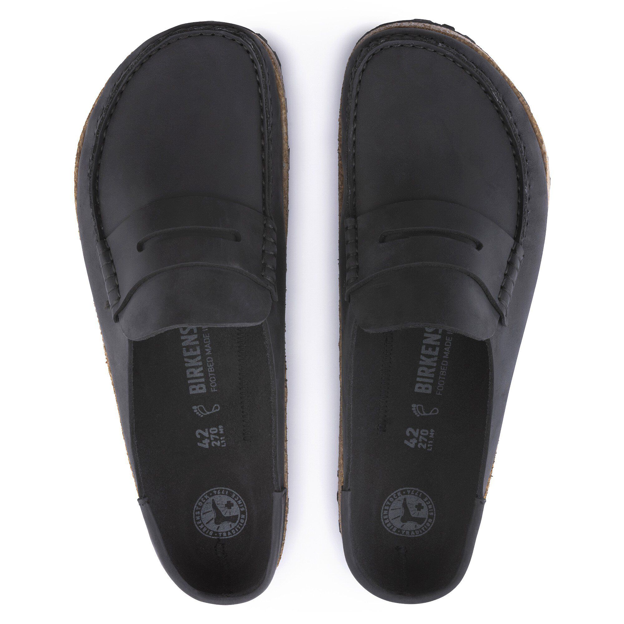 Naples Natural Leather Oiled Black | BIRKENSTOCK